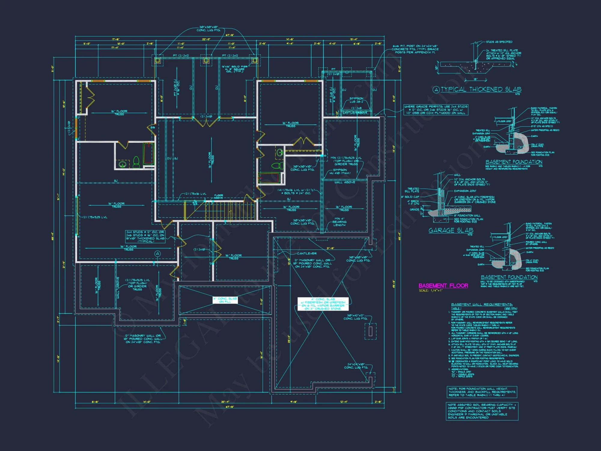 Elegant house Plan with Basement and CAD Designs for Builders