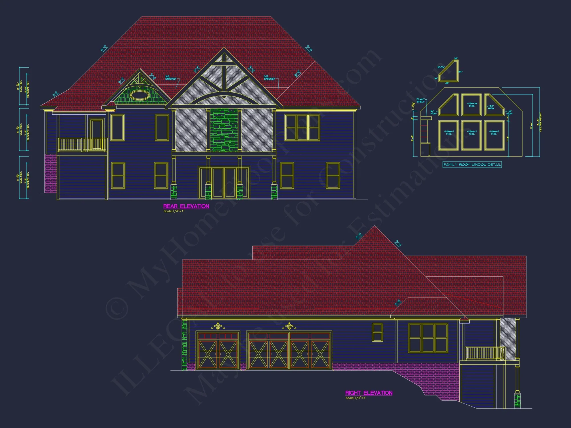 Elegant house Plan with Basement and CAD Designs for Builders