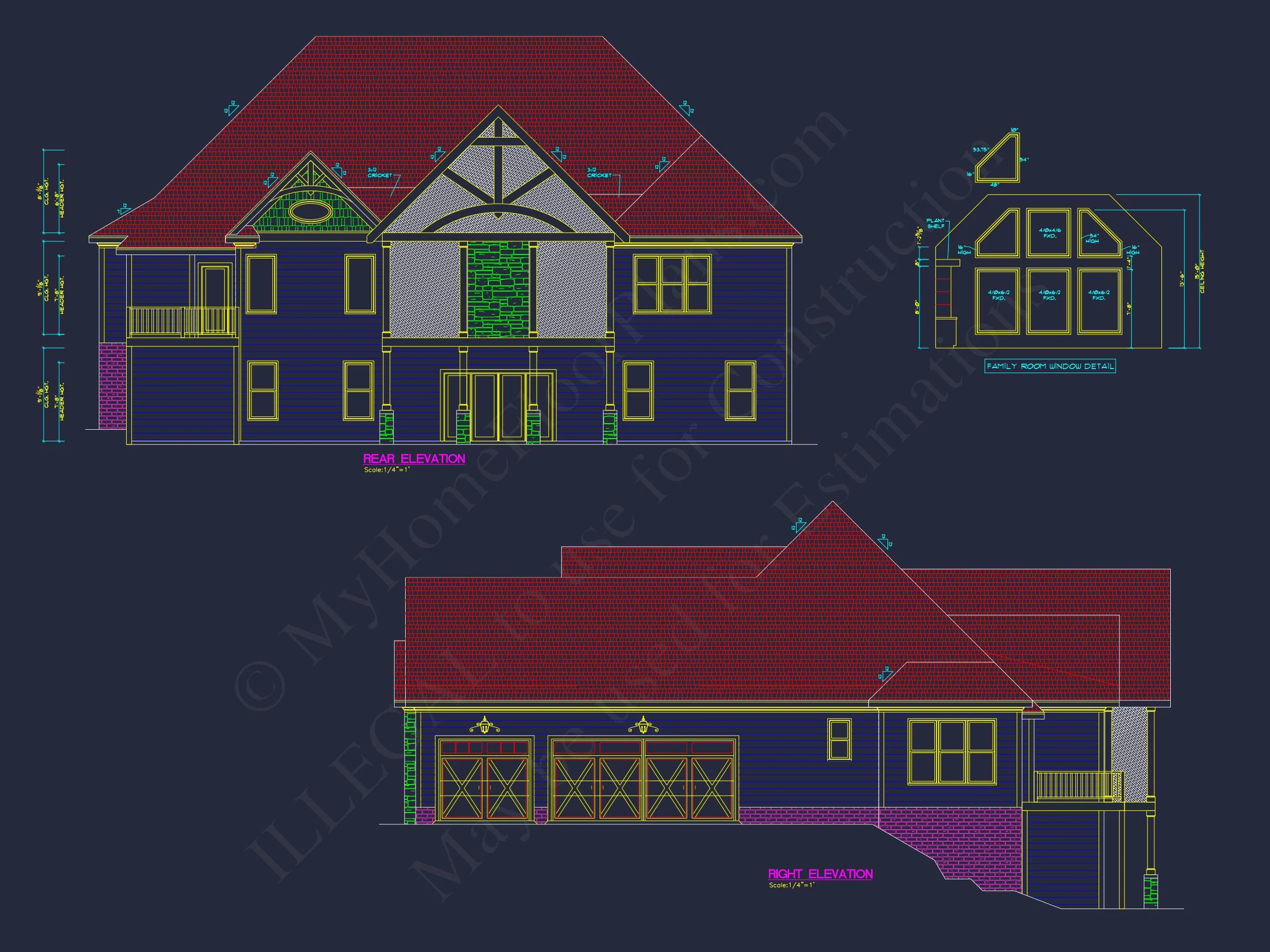 Elegant house Plan with Basement and CAD Designs for Builders