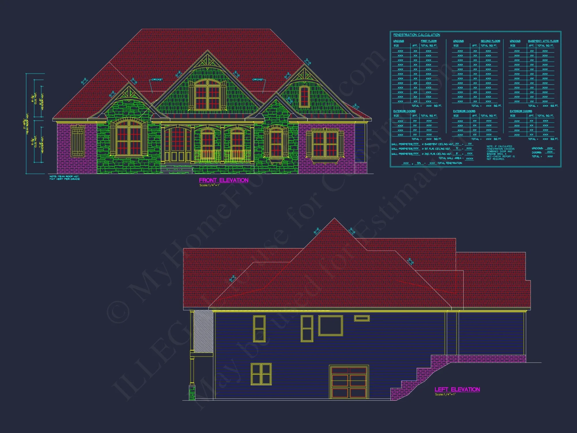 Elegant house Plan with Basement and CAD Designs for Builders