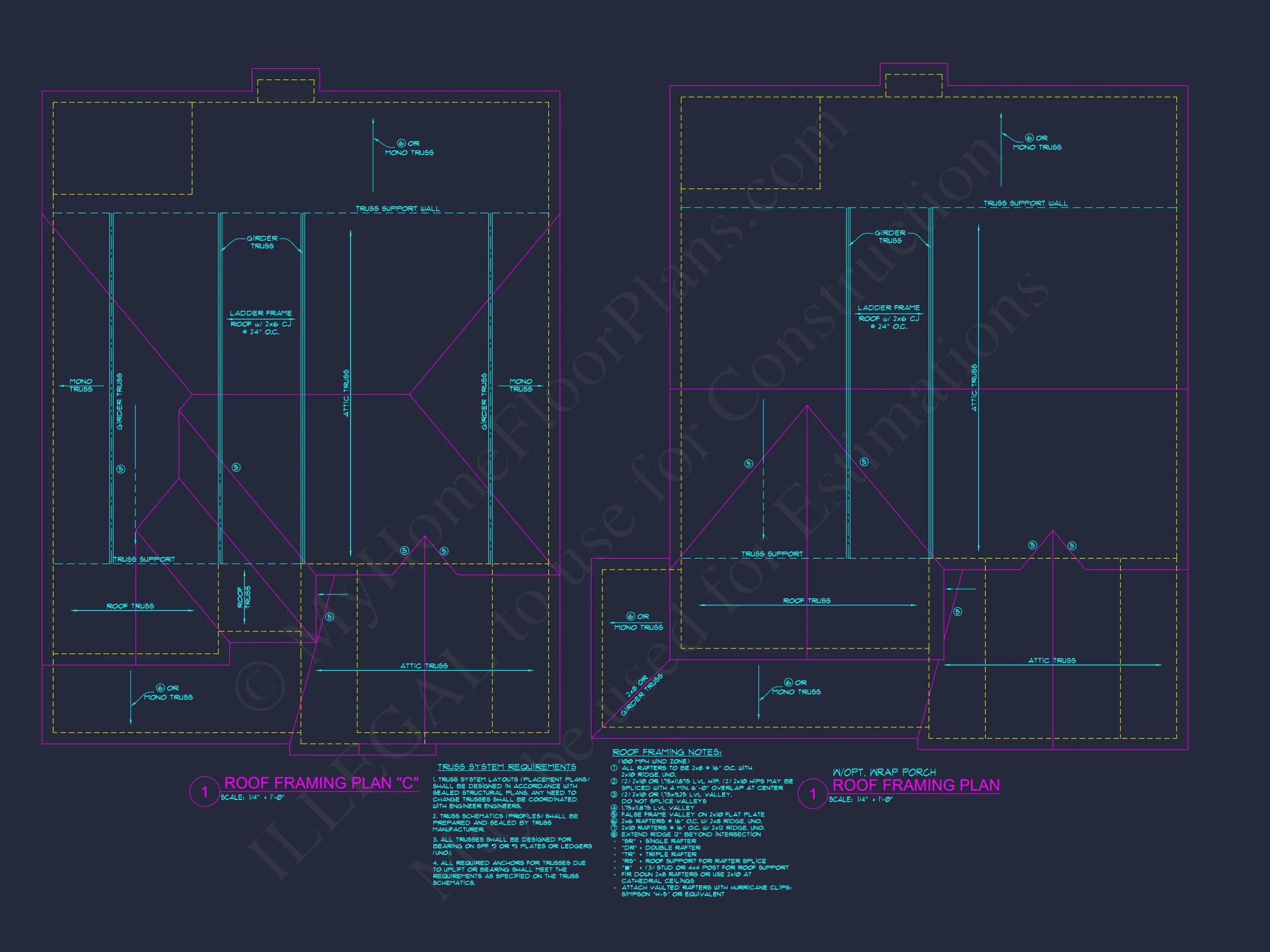 house Plan Blueprint: Large Architecture Designs w/ CAD