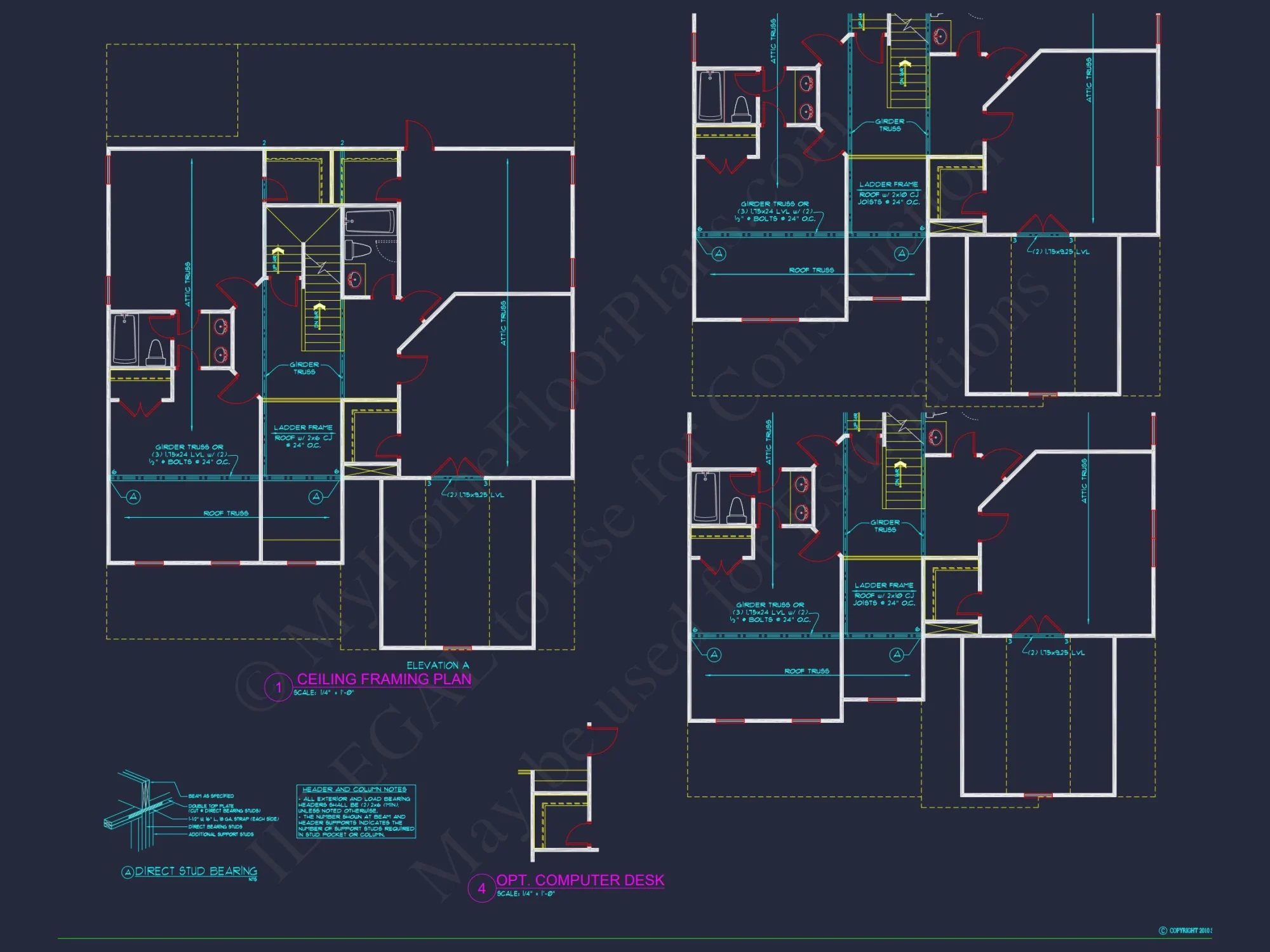 house Plan Blueprint: Large Architecture Designs w/ CAD