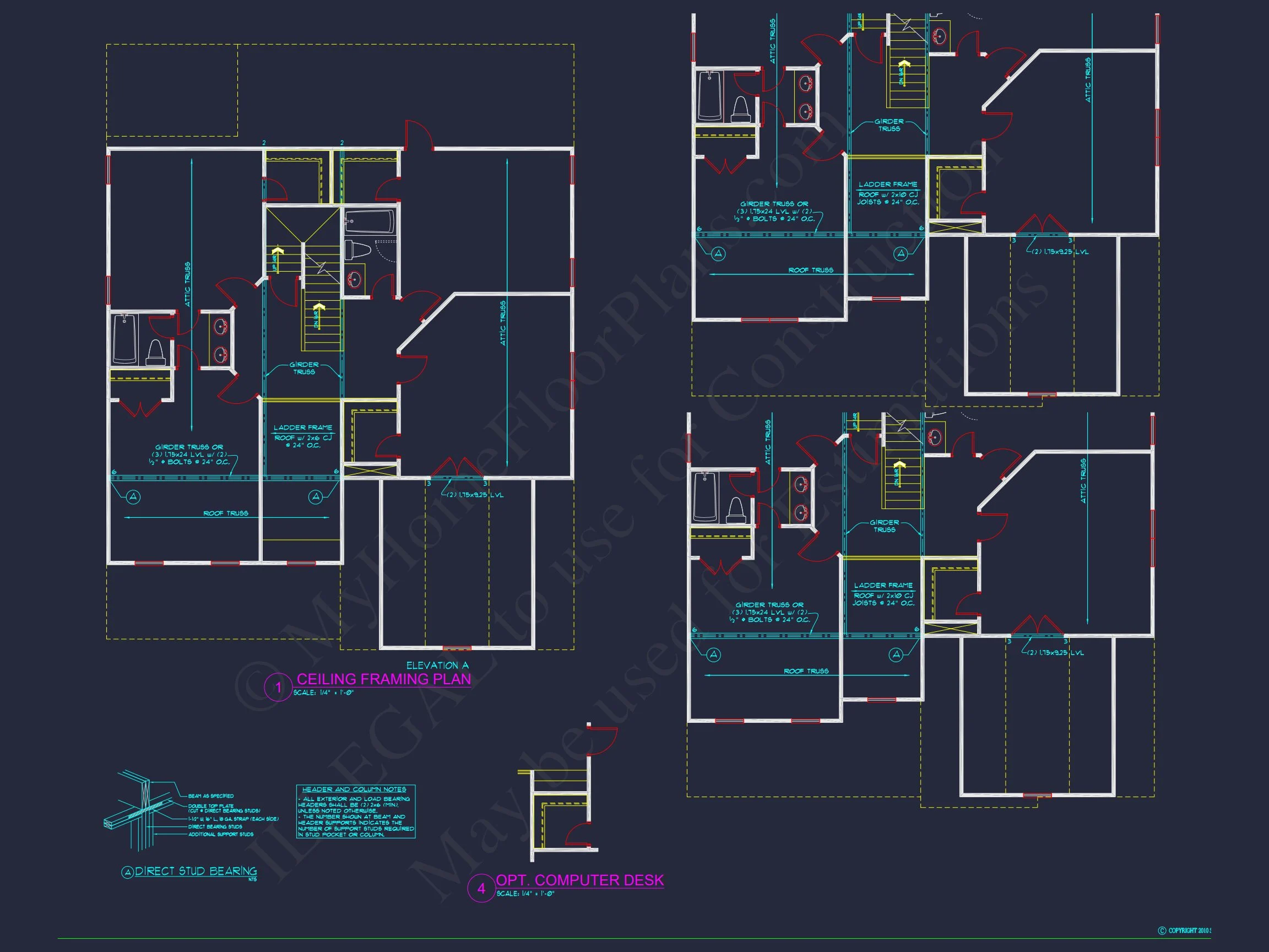 house Plan Blueprint: Large Architecture Designs w/ CAD