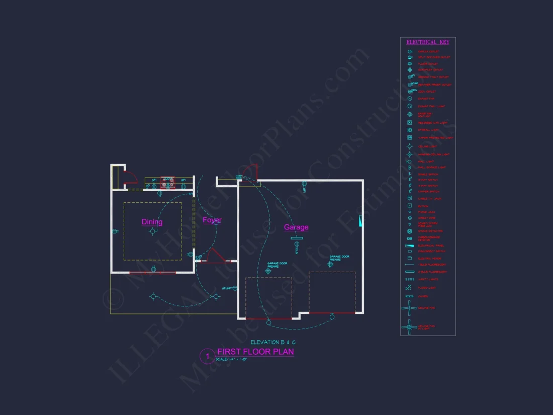house Plan Blueprint: Large Architecture Designs w/ CAD