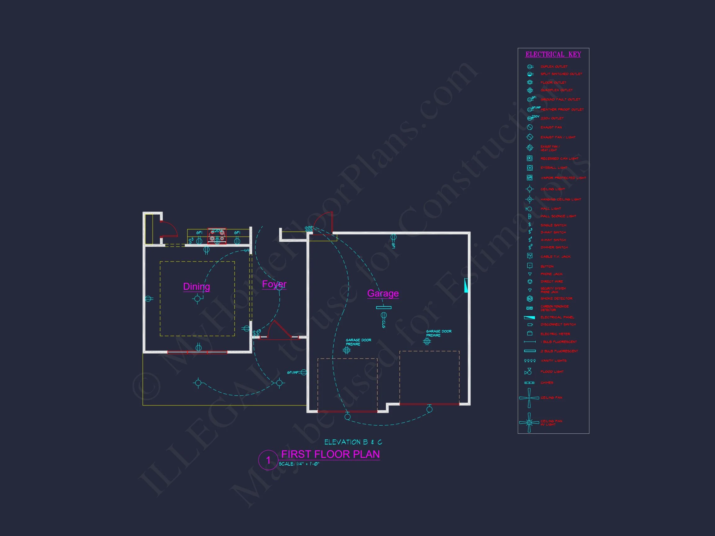 house Plan Blueprint: Large Architecture Designs w/ CAD