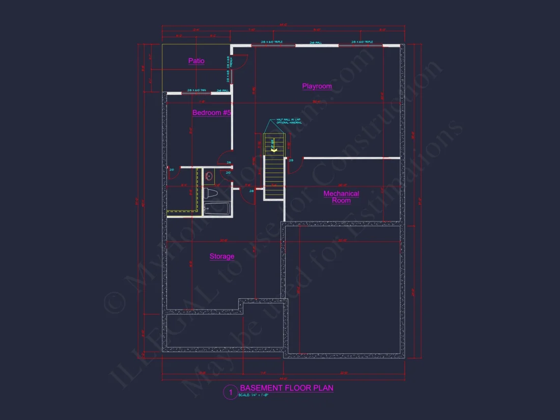 house Plan Blueprint: Large Architecture Designs w/ CAD