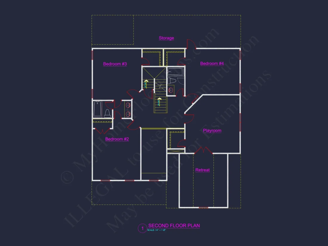 house Plan Blueprint: Large Architecture Designs w/ CAD