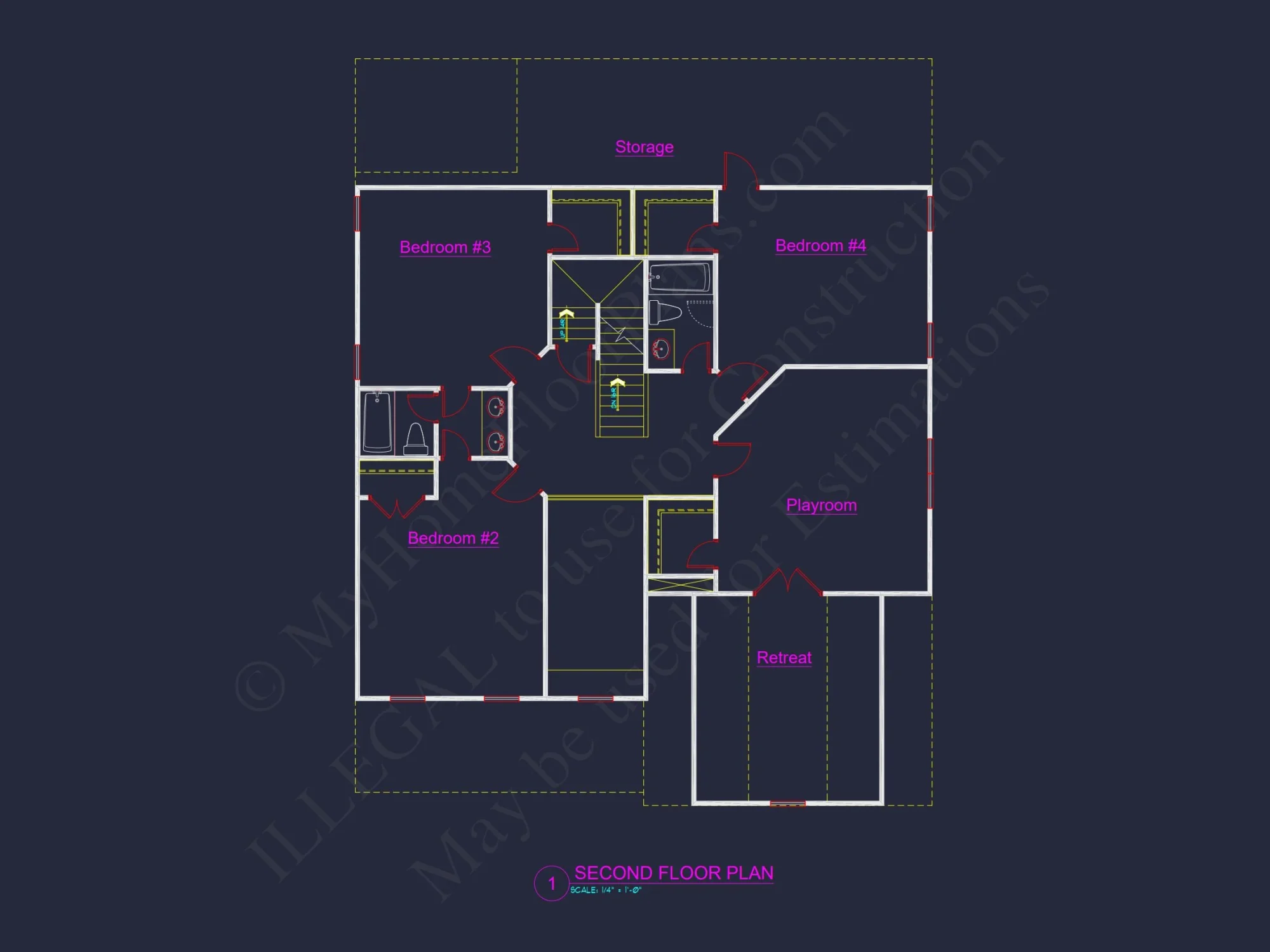 house Plan Blueprint: Large Architecture Designs w/ CAD