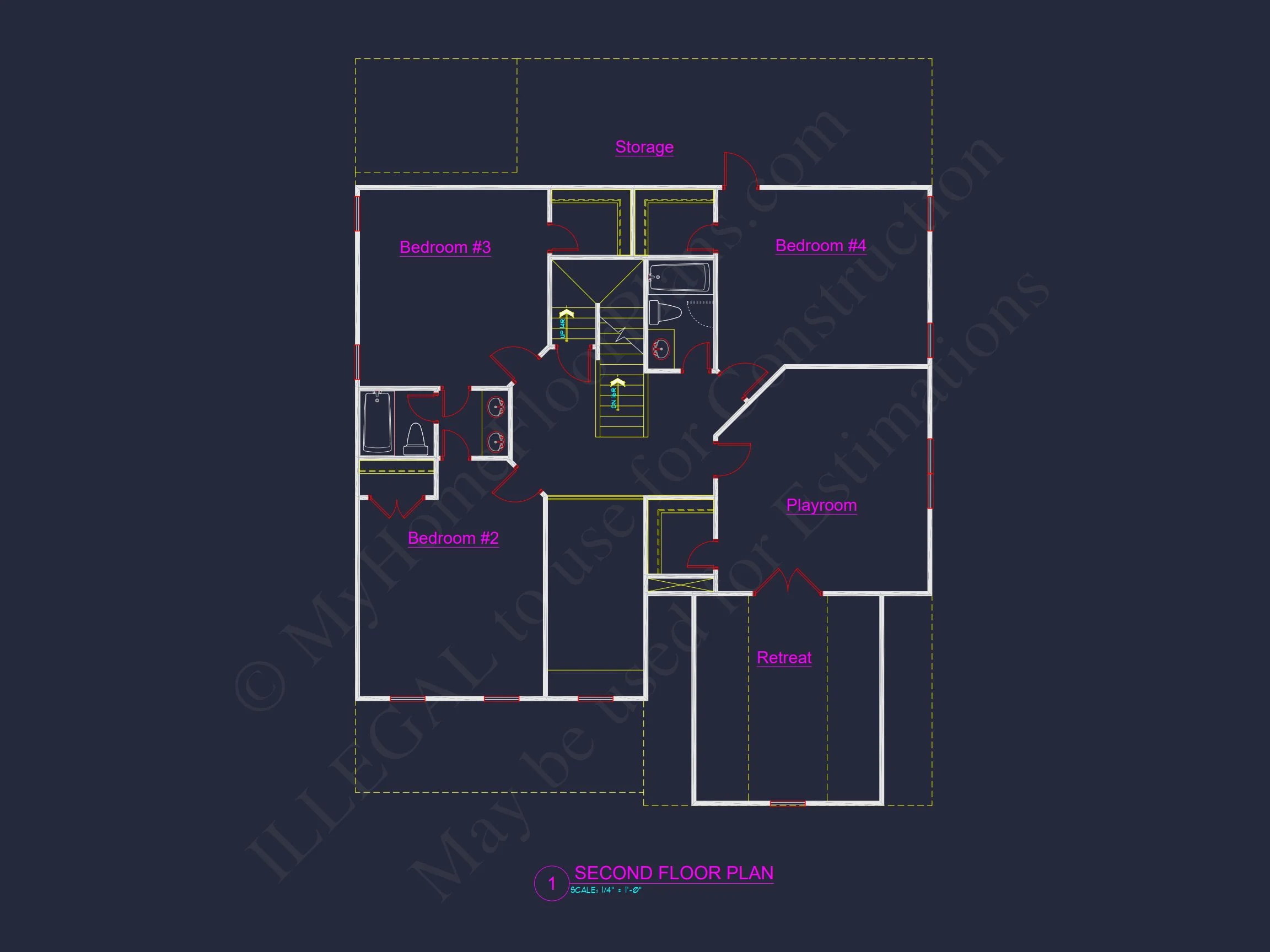 house Plan Blueprint: Large Architecture Designs w/ CAD