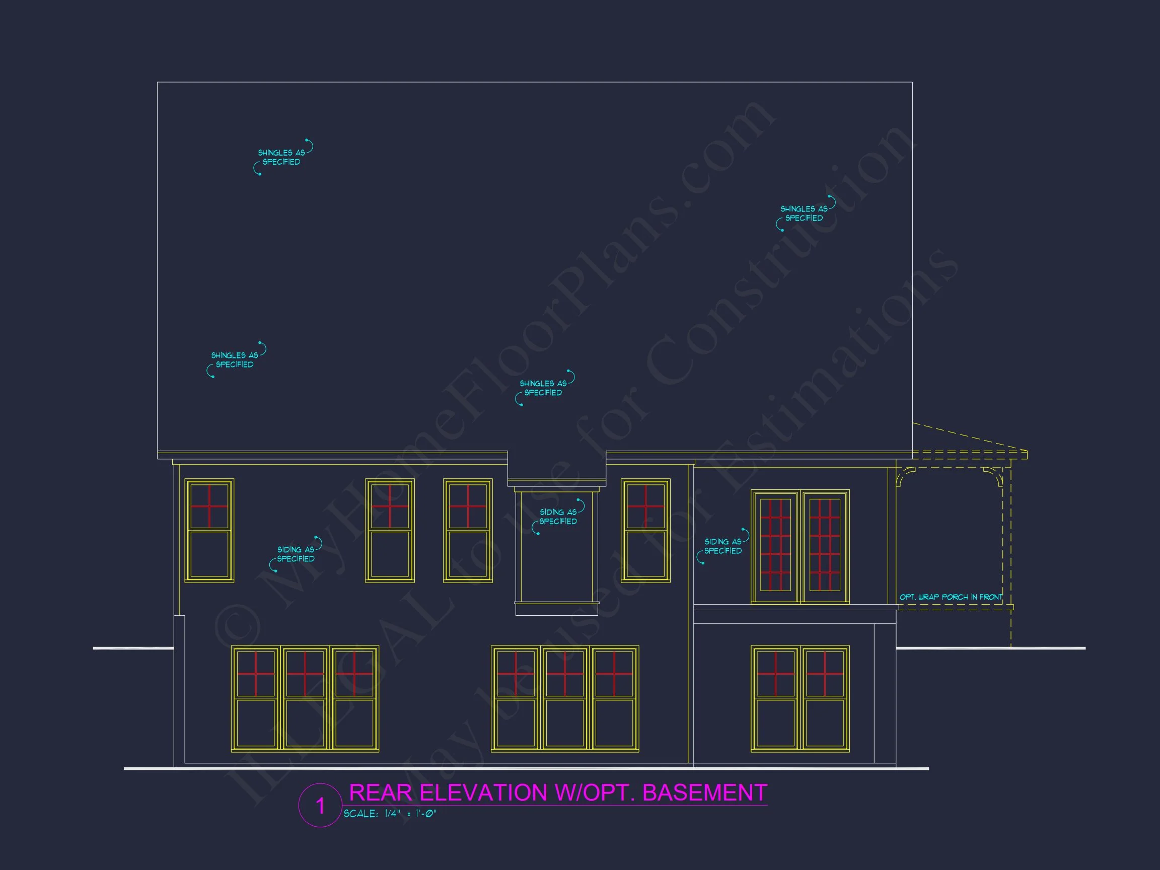 house Plan Blueprint: Large Architecture Designs w/ CAD