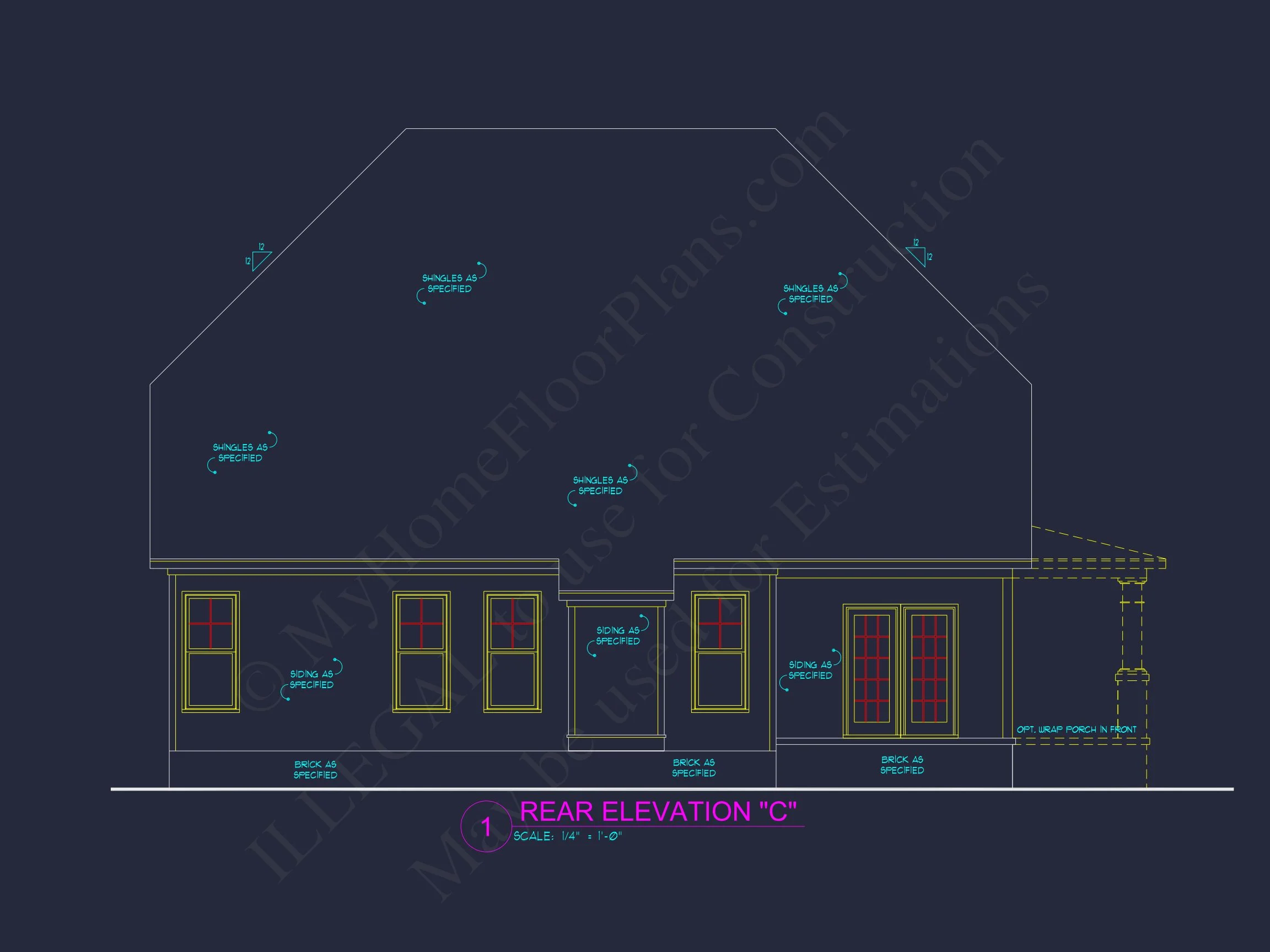 house Plan Blueprint: Large Architecture Designs w/ CAD
