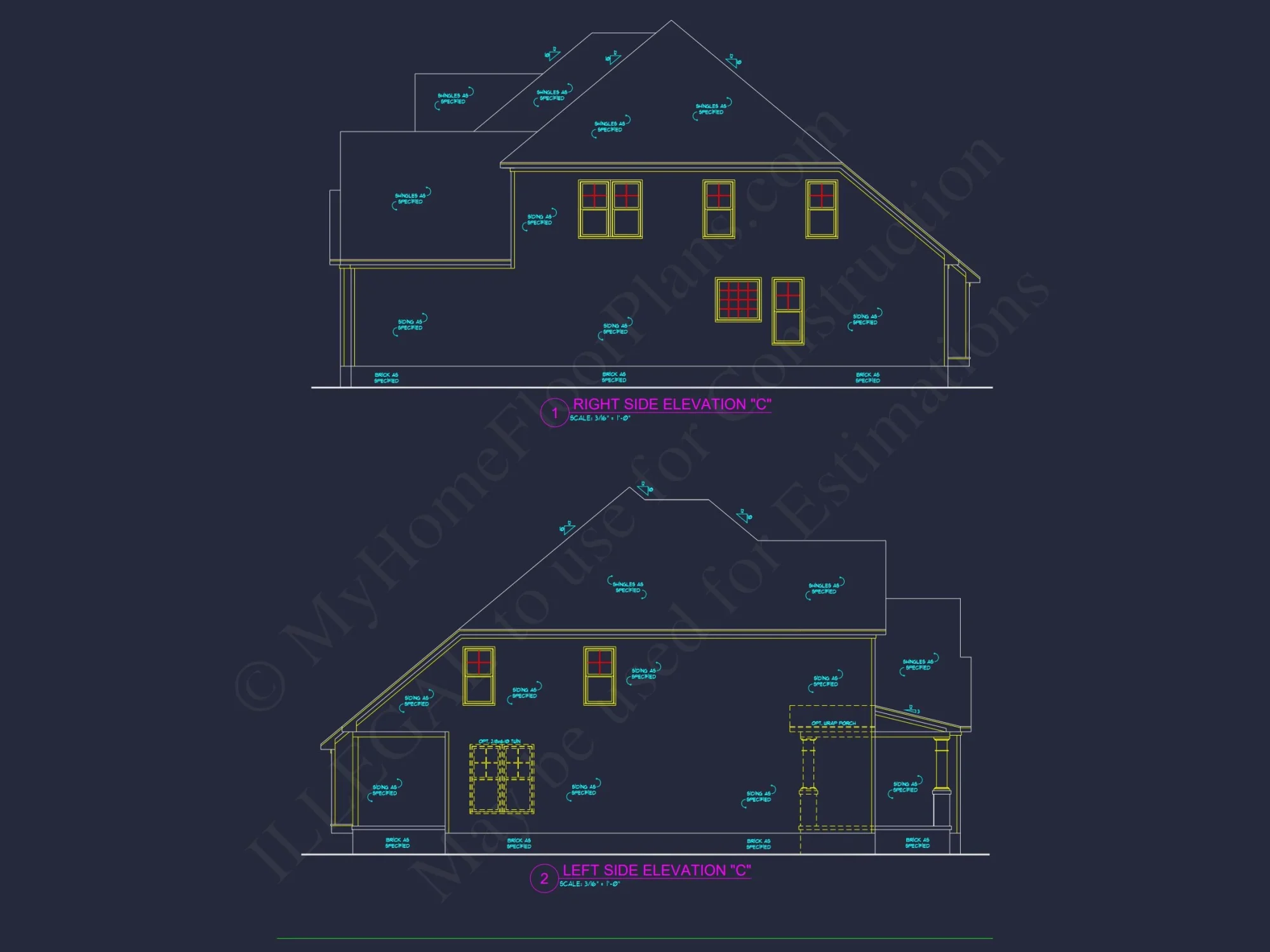 house Plan Blueprint: Large Architecture Designs w/ CAD