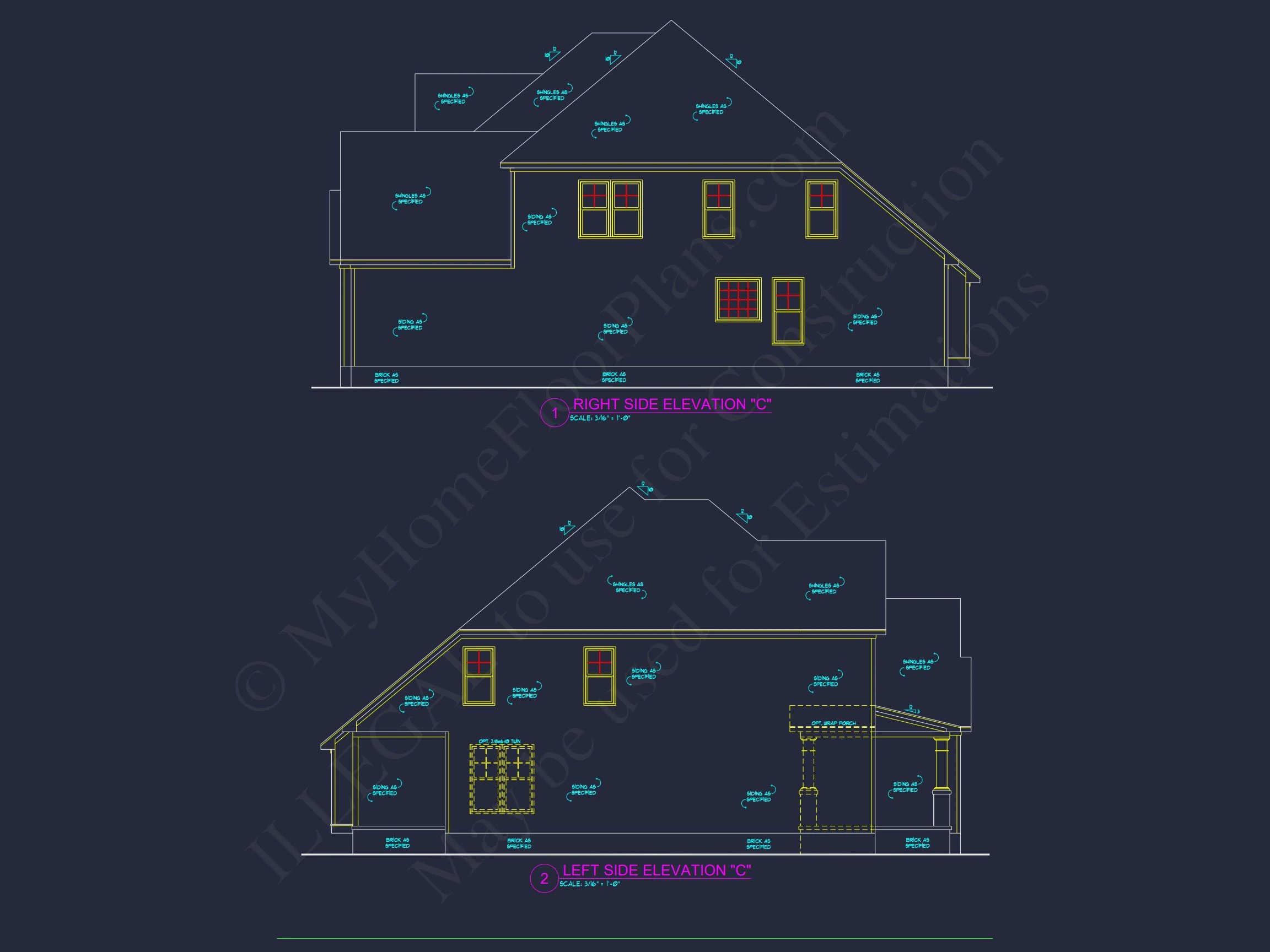house Plan Blueprint: Large Architecture Designs w/ CAD