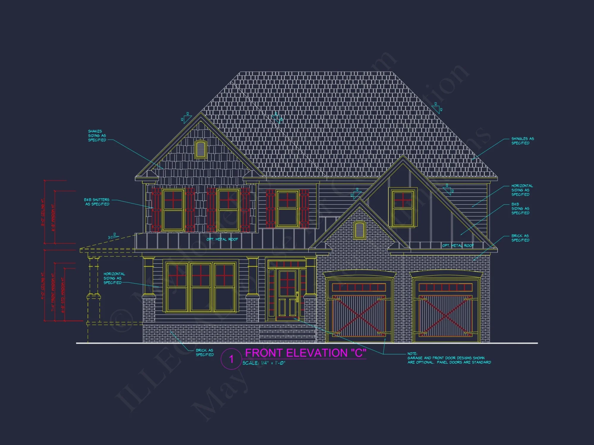 house Plan Blueprint: Large Architecture Designs w/ CAD