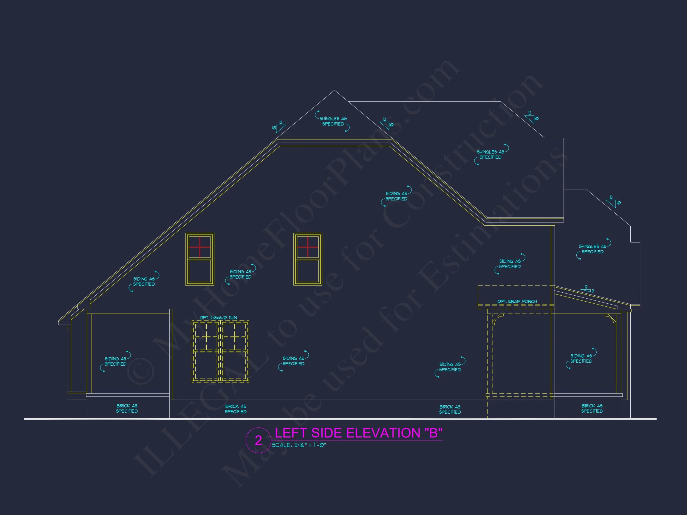 house Plan Blueprint: Large Architecture Designs w/ CAD