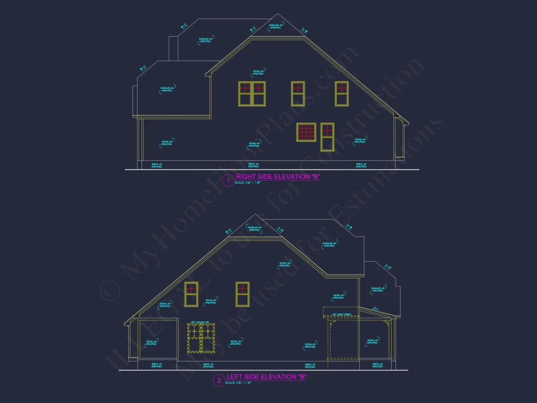 house Plan Blueprint: Large Architecture Designs w/ CAD