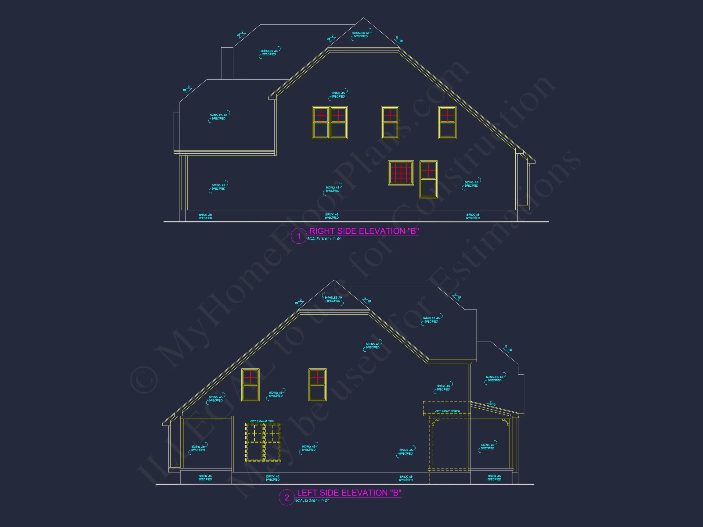 house Plan Blueprint: Large Architecture Designs w/ CAD