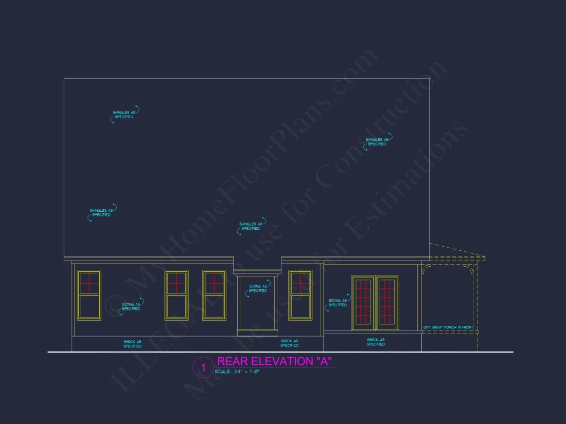 house Plan Blueprint: Large Architecture Designs w/ CAD