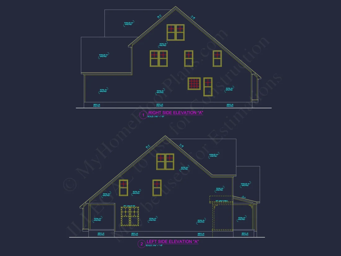 house Plan Blueprint: Large Architecture Designs w/ CAD