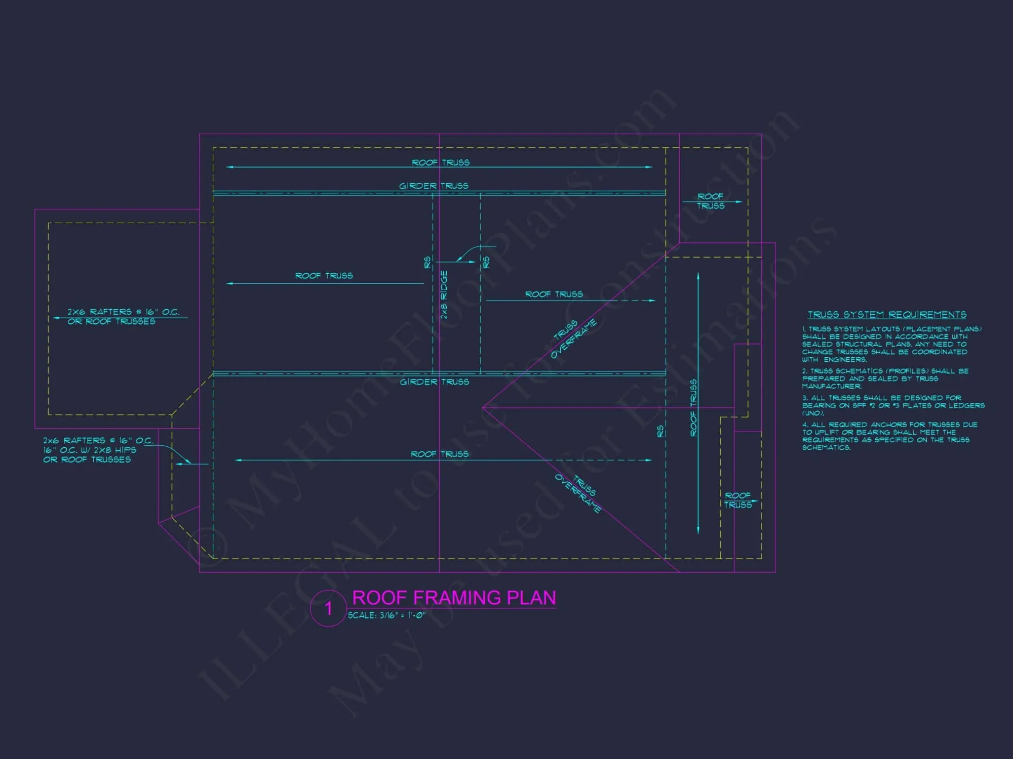 Modern Craftsman house Plan & CAD Architecture Blueprint