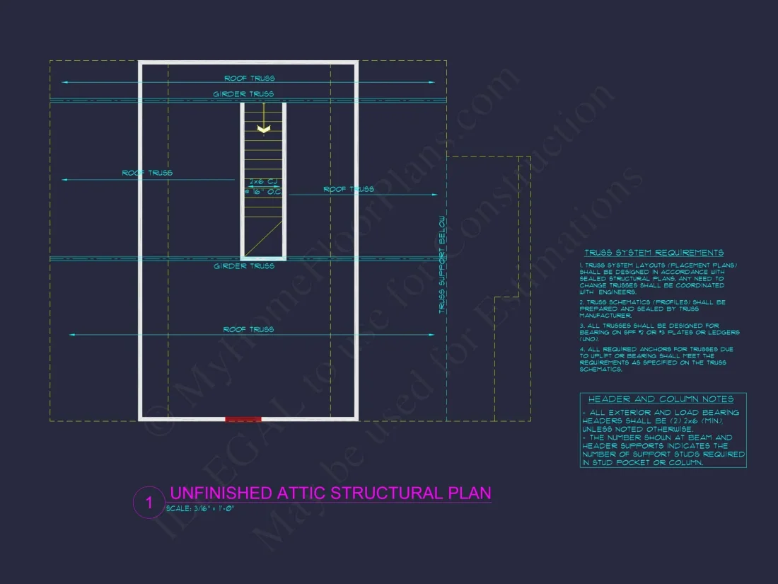 Modern Craftsman house Plan & CAD Architecture Blueprint
