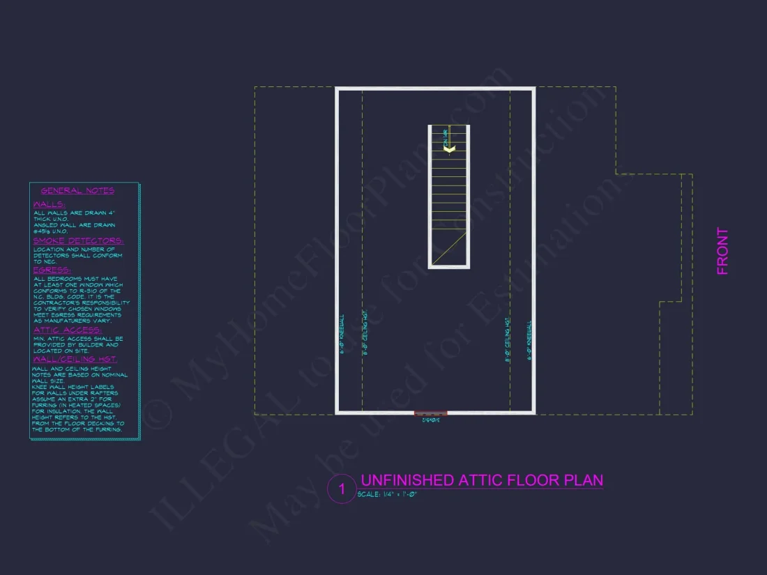 Modern Craftsman house Plan & CAD Architecture Blueprint