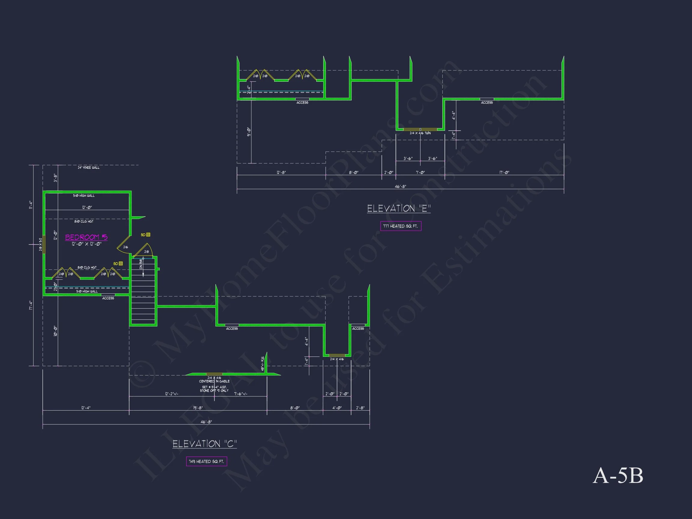 Modern Craftsman house Plan with Spacious Floor Design and CAD Blueprint