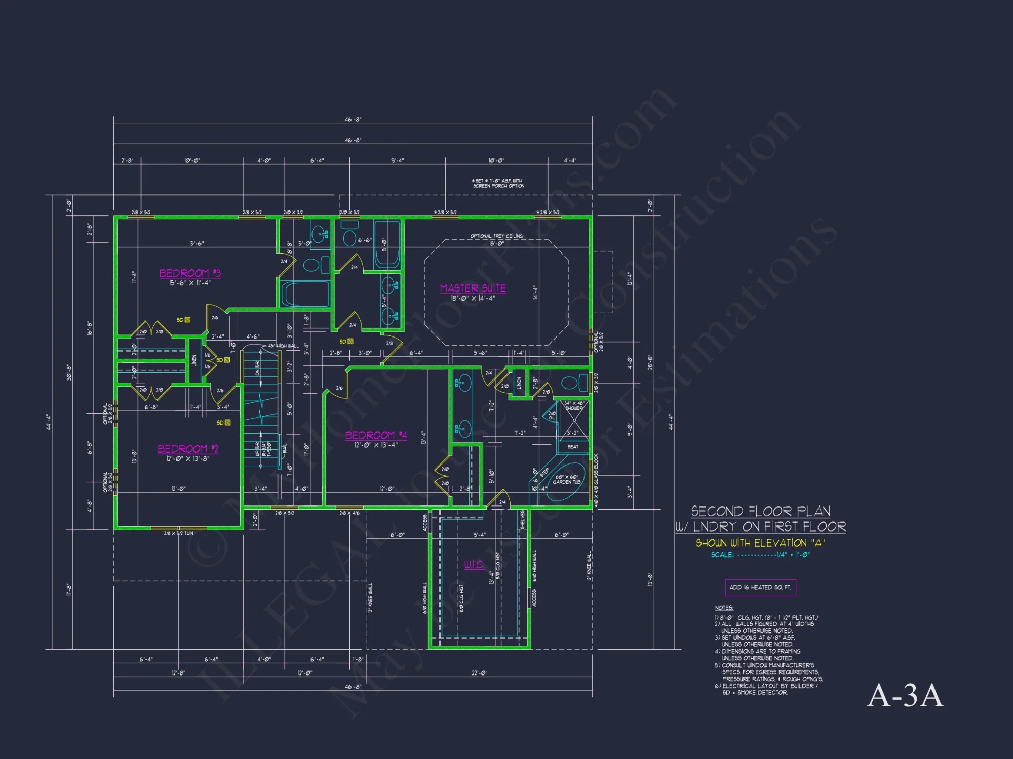 Modern Craftsman house Plan with Spacious Floor Design and CAD Blueprint
