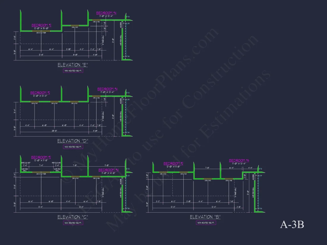 Modern Craftsman house Plan with Spacious Floor Design and CAD Blueprint