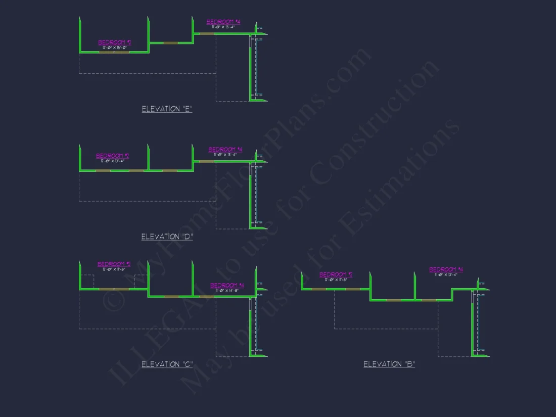Modern Craftsman house Plan with Spacious Floor Design and CAD Blueprint