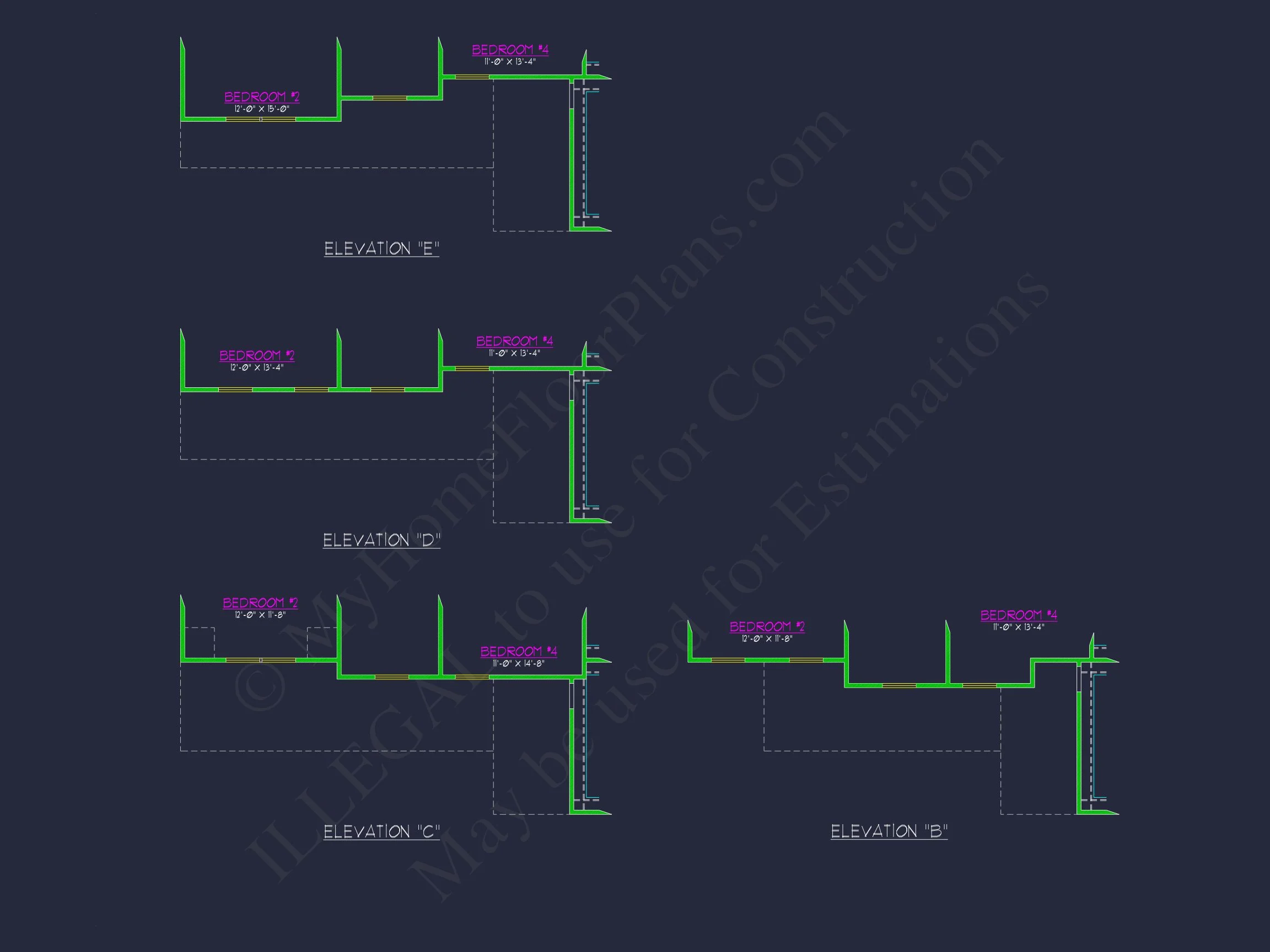 Modern Craftsman house Plan with Spacious Floor Design and CAD Blueprint
