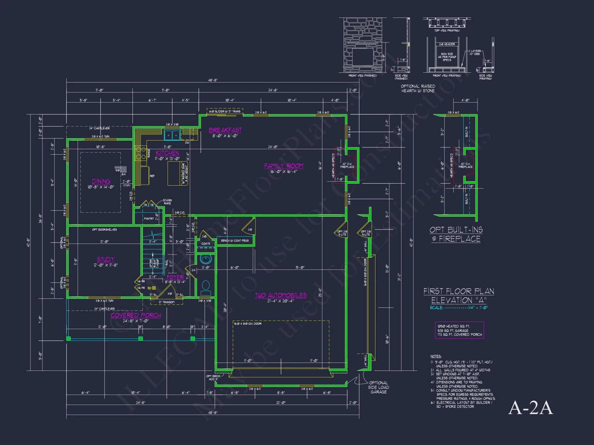 Modern Craftsman house Plan with Spacious Floor Design and CAD Blueprint