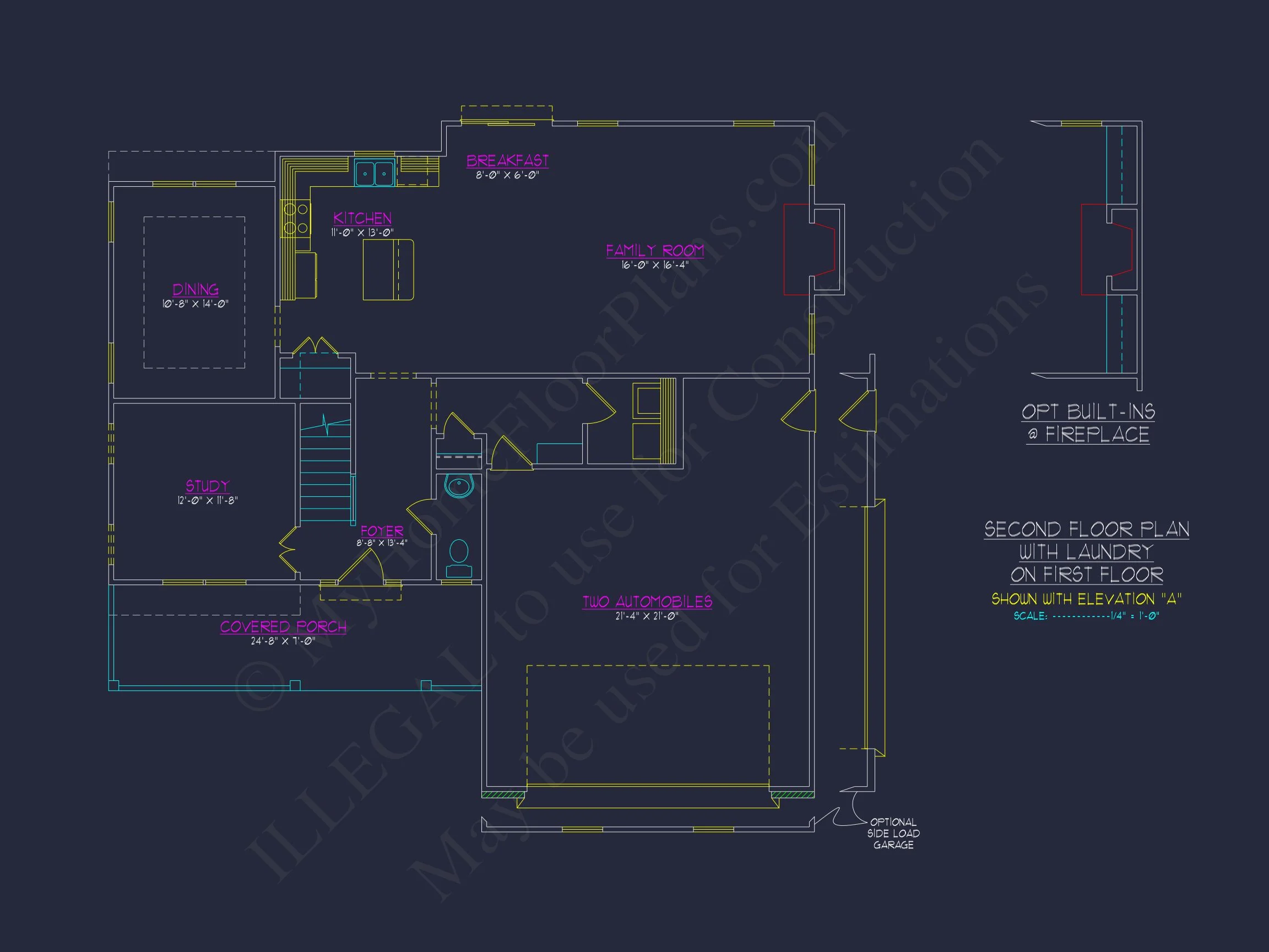 Modern Craftsman house Plan with Spacious Floor Design and CAD Blueprint