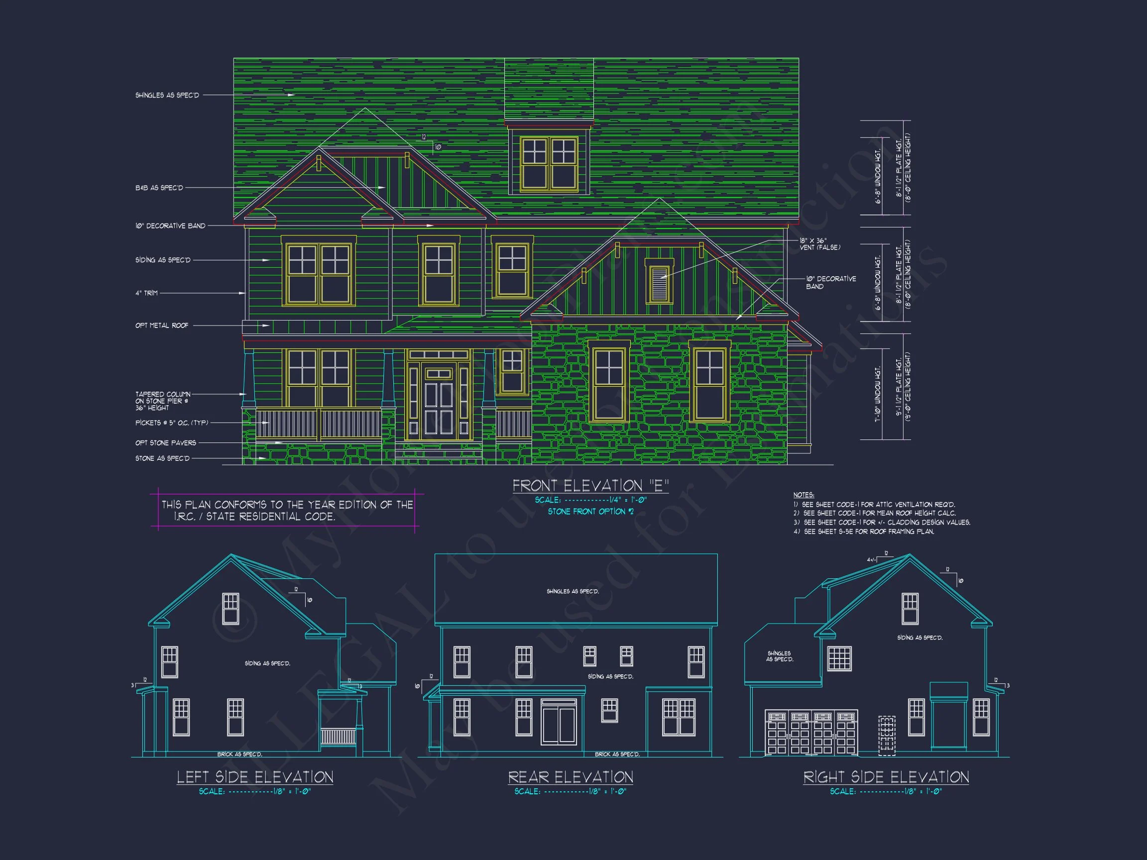 Modern Craftsman house Plan with Spacious Floor Design and CAD Blueprint