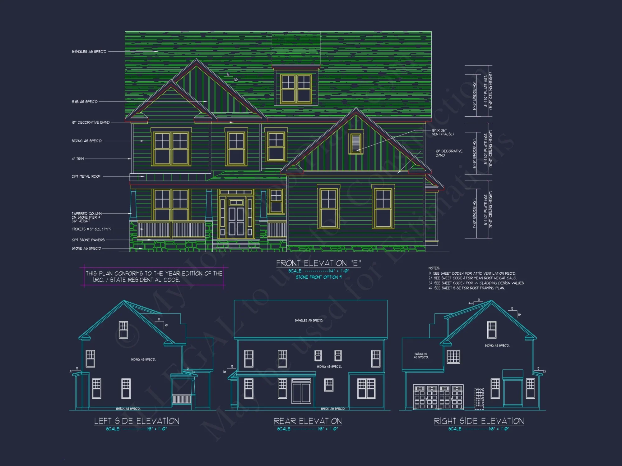 Modern Craftsman house Plan with Spacious Floor Design and CAD Blueprint