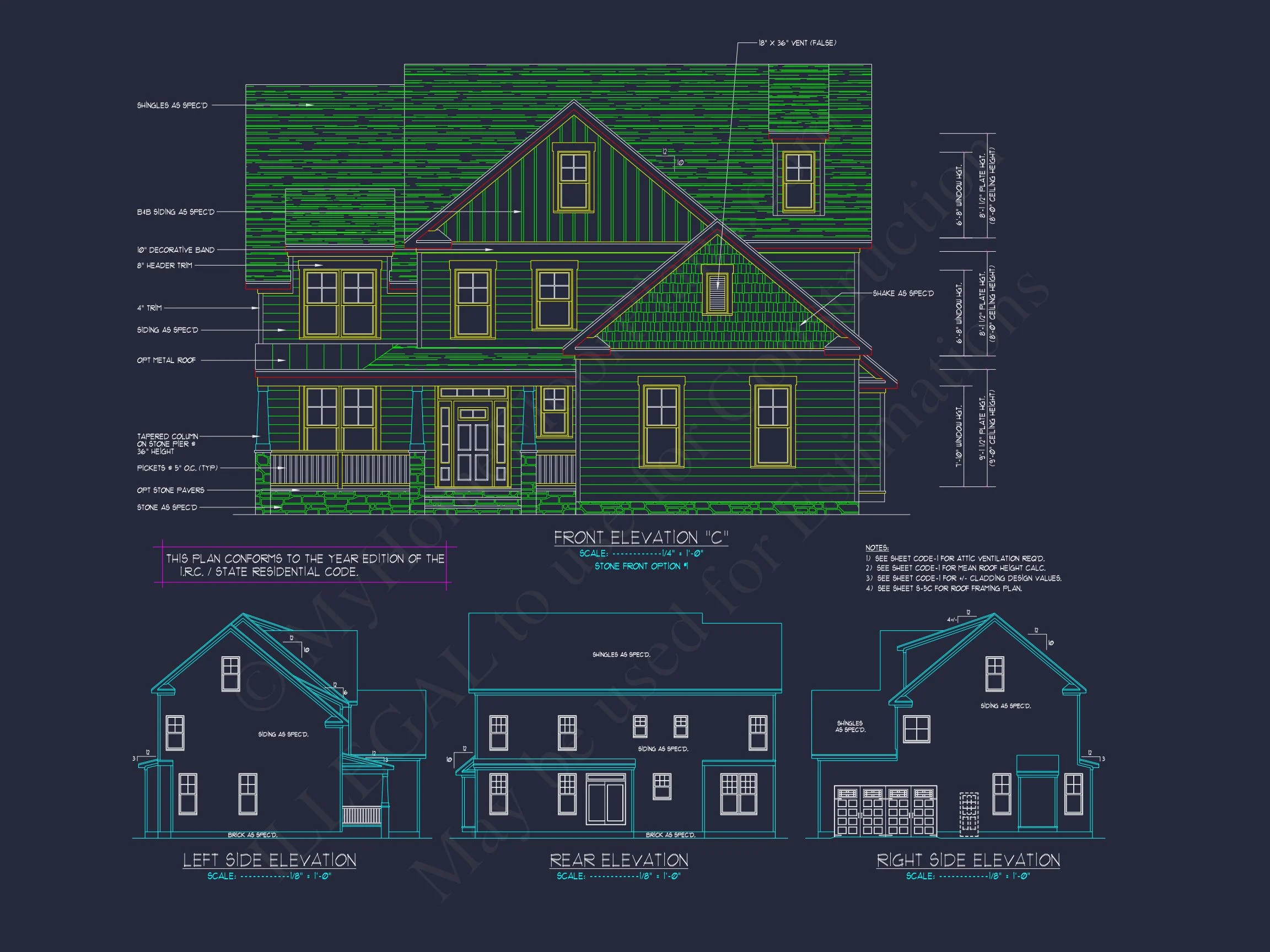Modern Craftsman house Plan with Spacious Floor Design and CAD Blueprint