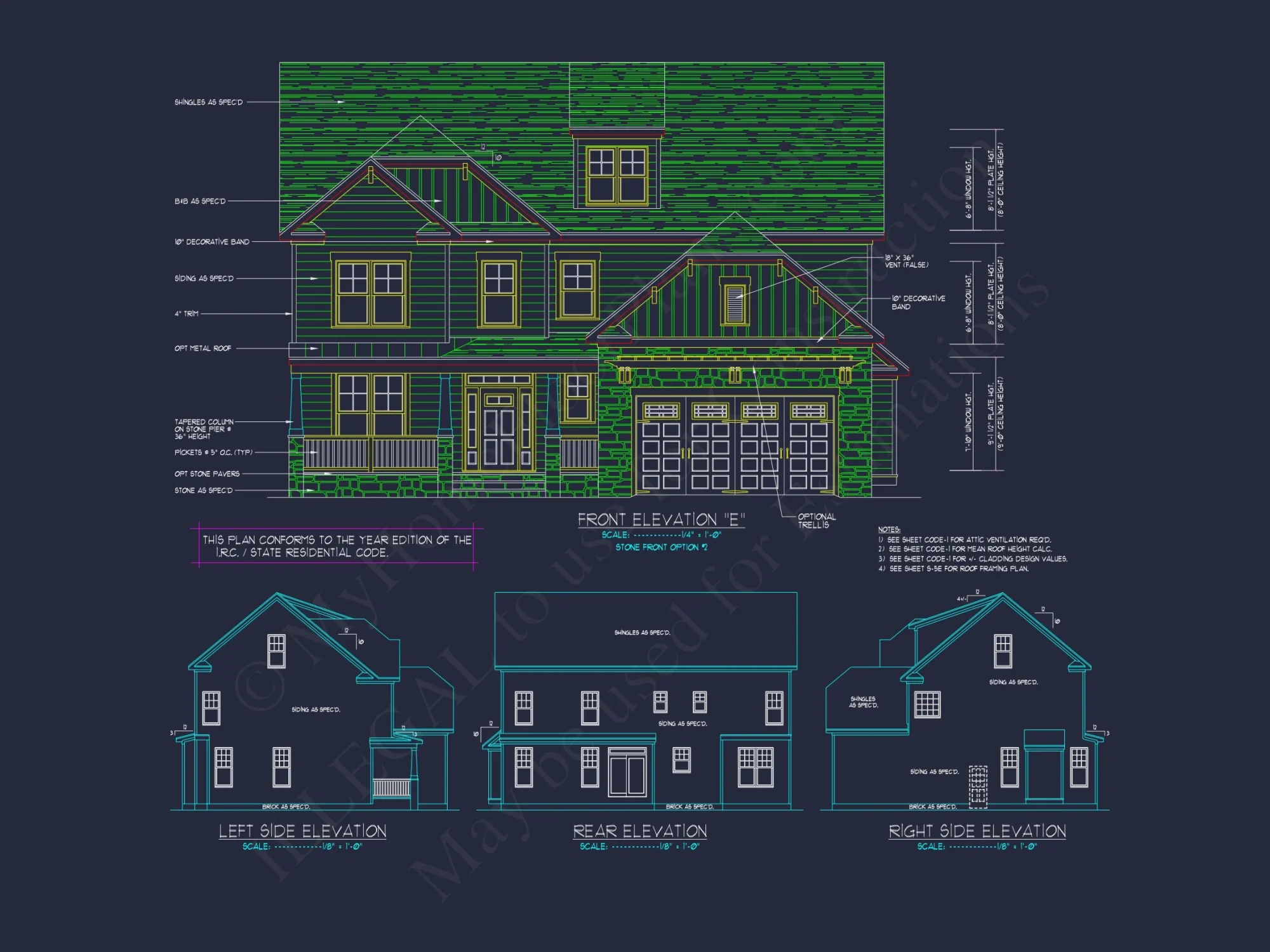 Modern Craftsman house Plan with Spacious Floor Design and CAD Blueprint