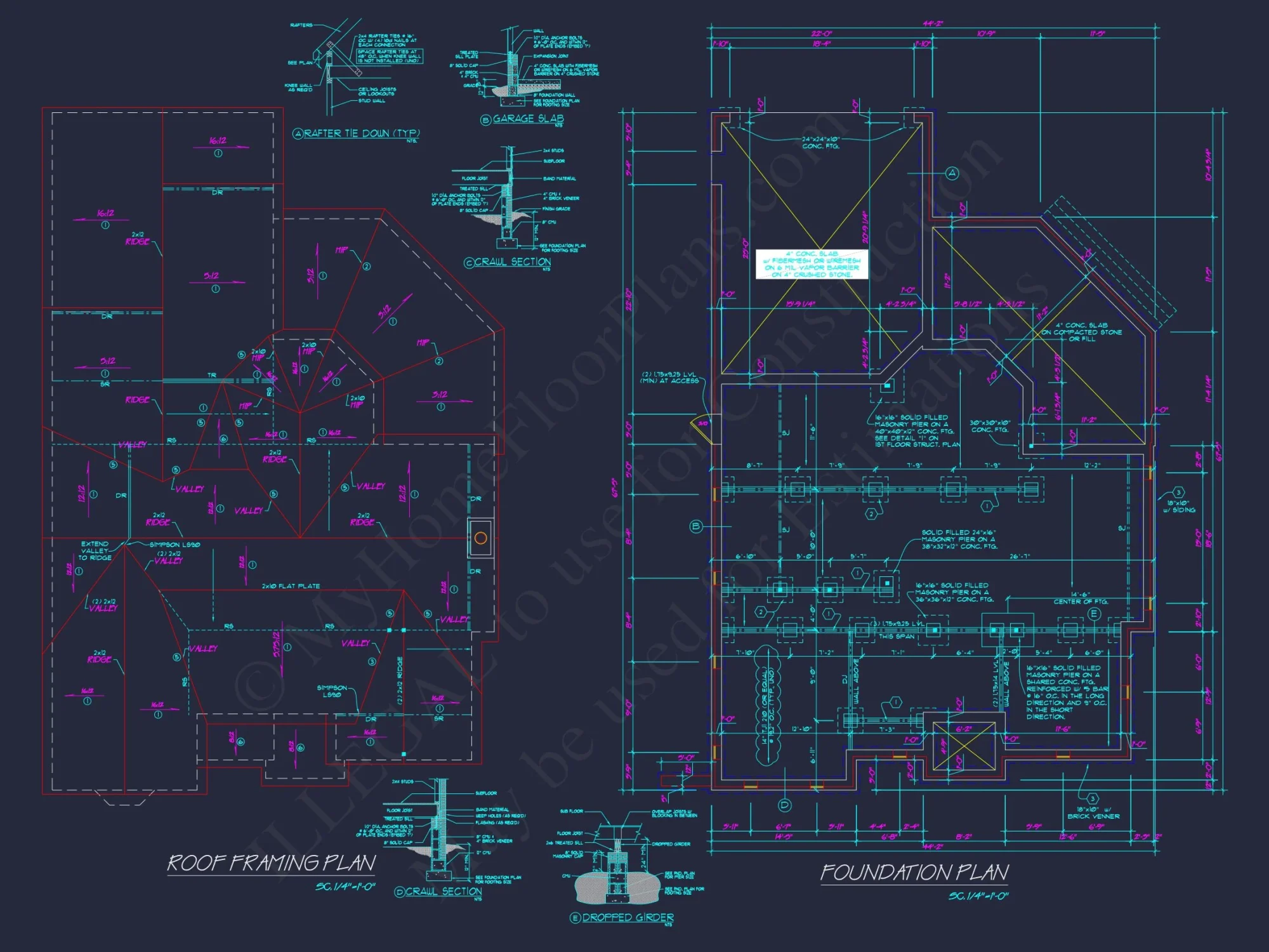 Traditional 2-Story house Plan & Blueprint Designs (2547 Sq Ft)