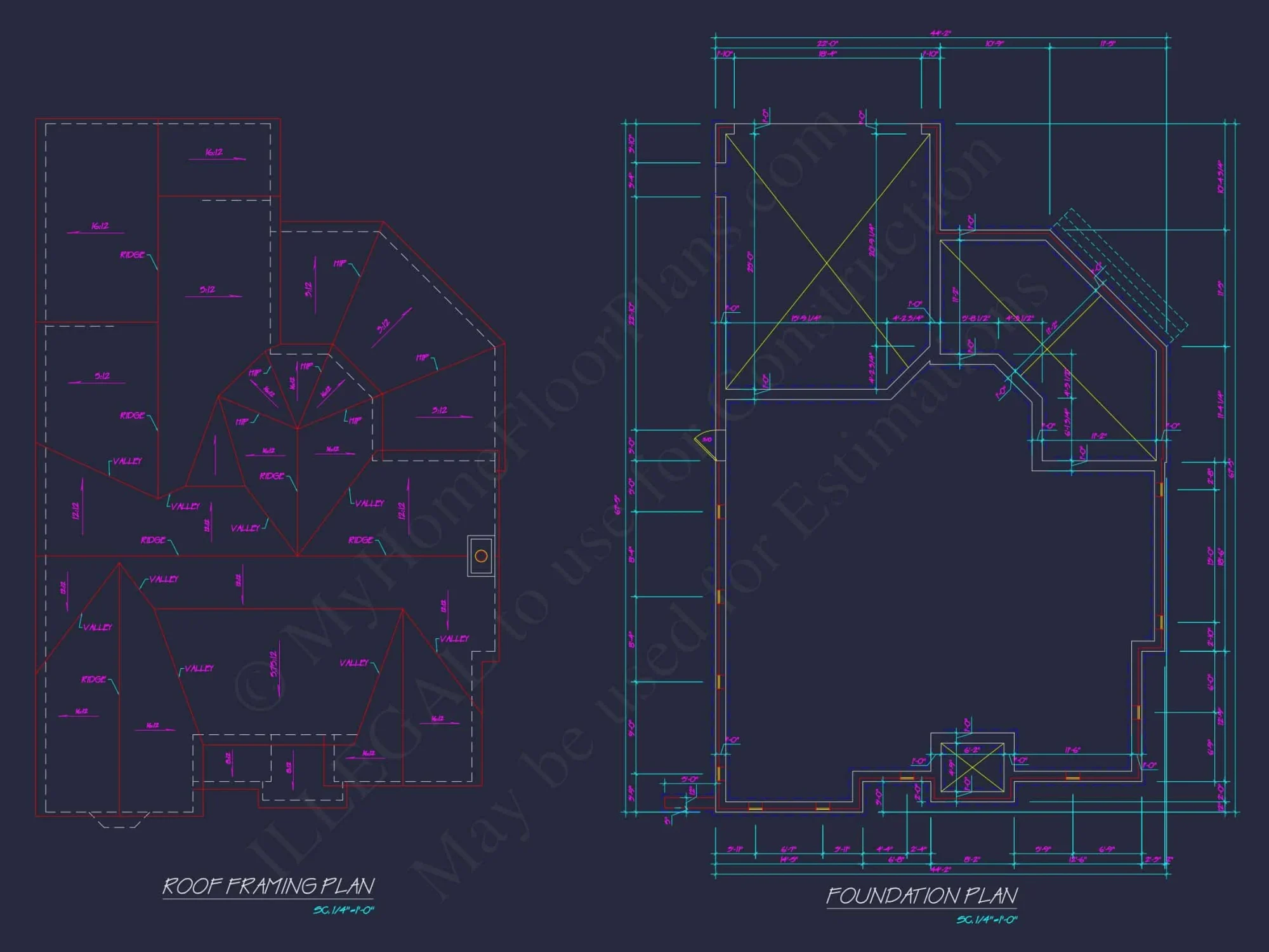 Traditional 2-Story house Plan & Blueprint Designs (2547 Sq Ft)