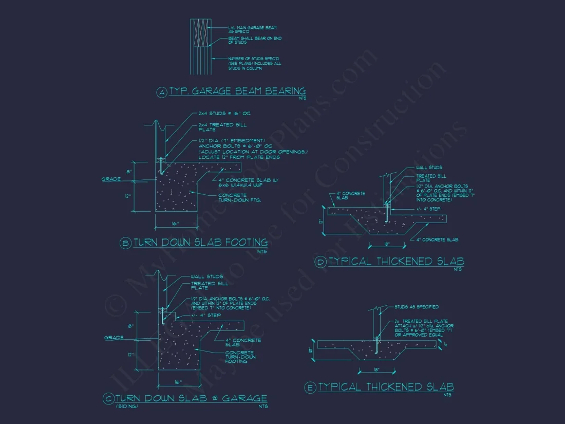 Modern house Plan with 4 Bedrooms, CAD Designs & Blueprint
