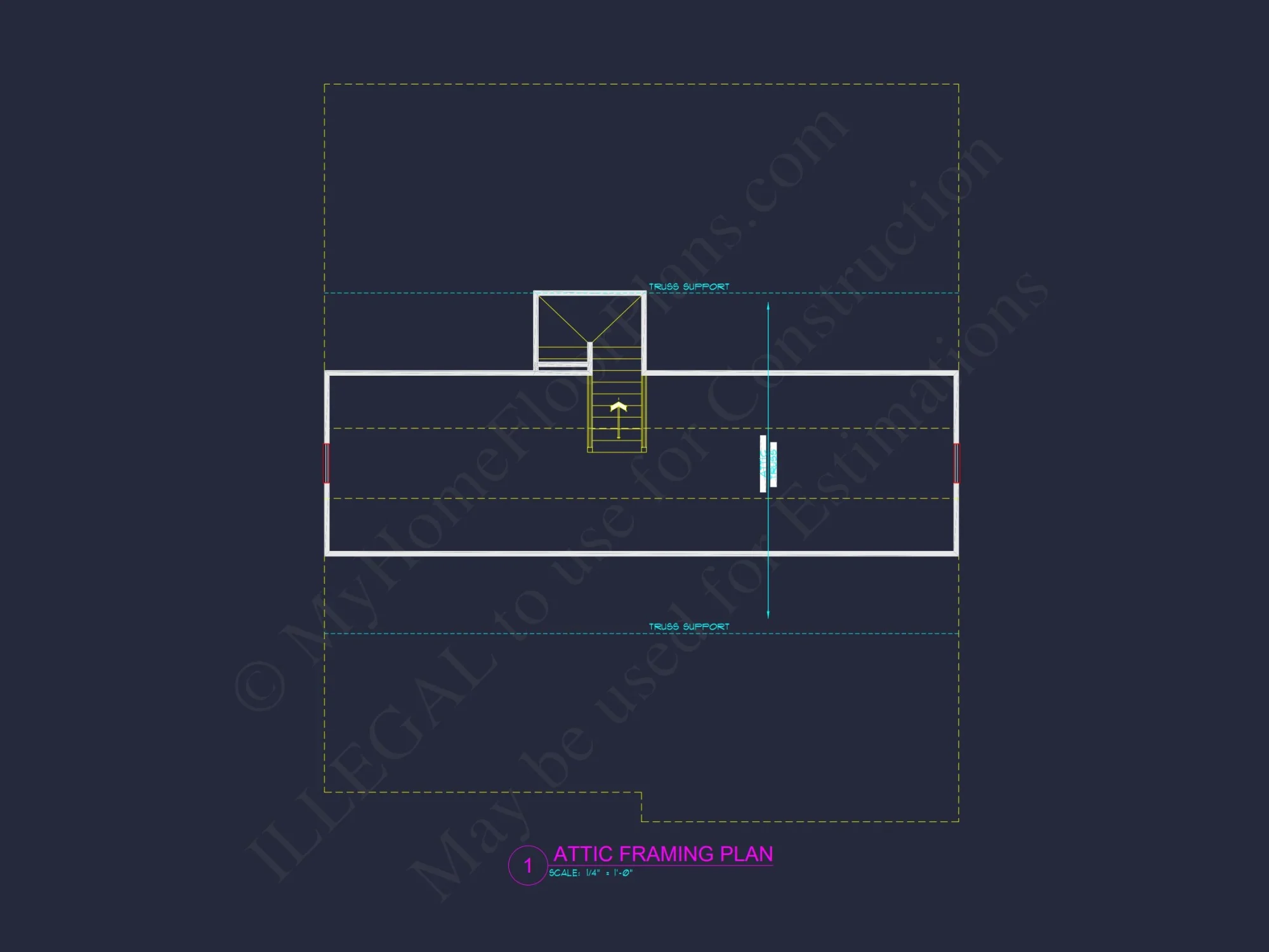Modern house Plan with 4 Bedrooms, CAD Designs & Blueprint