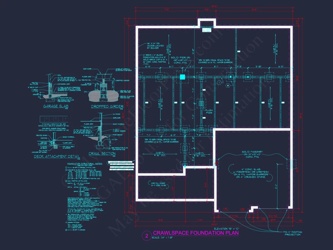 Modern house Plan with 4 Bedrooms, CAD Designs & Blueprint