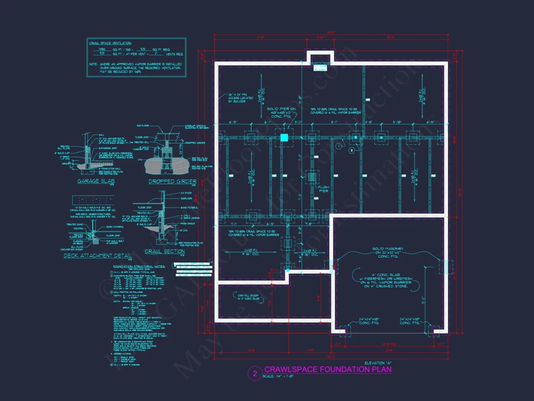 Modern house Plan with 4 Bedrooms, CAD Designs & Blueprint