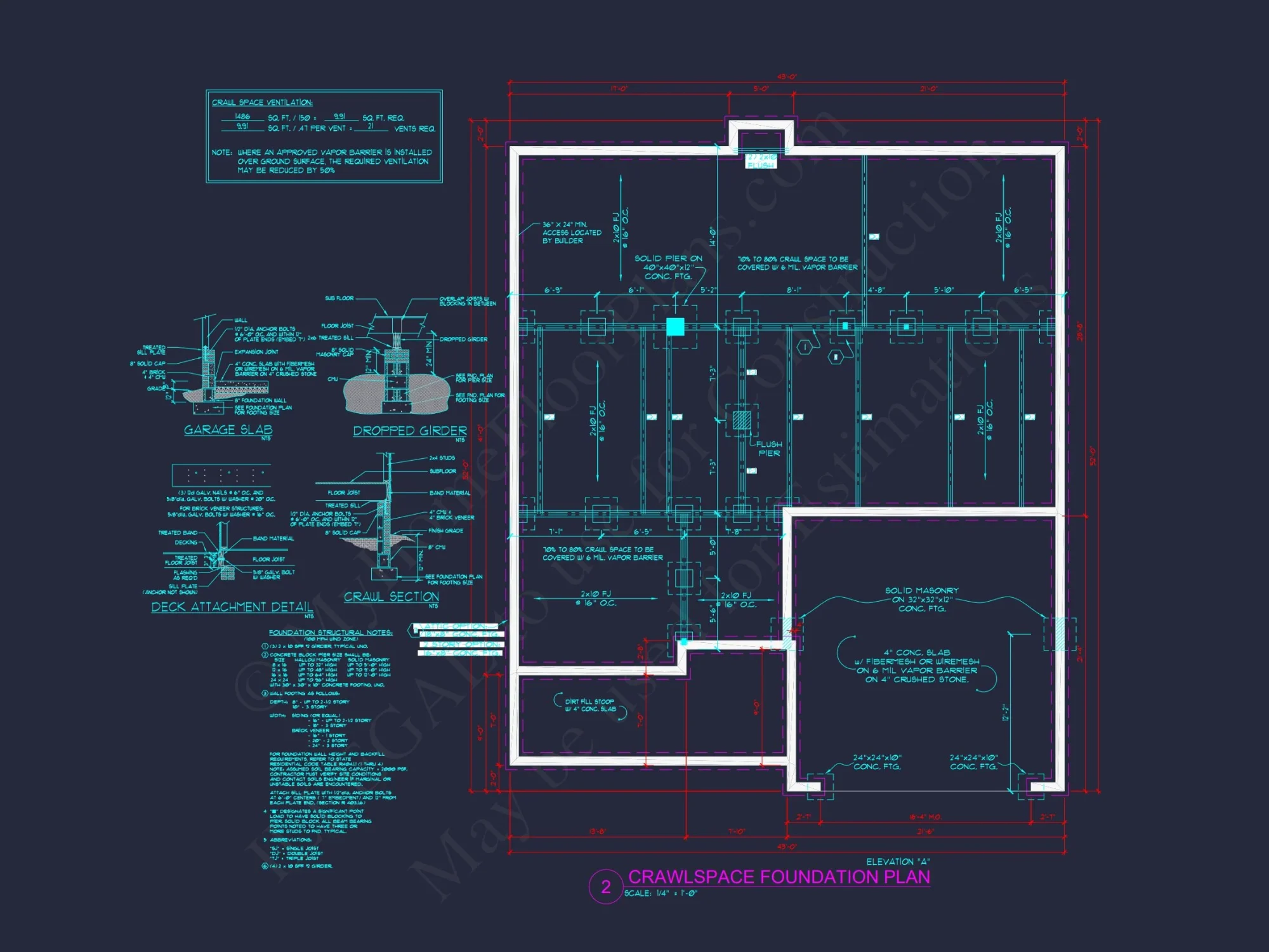 Modern house Plan with 4 Bedrooms, CAD Designs & Blueprint