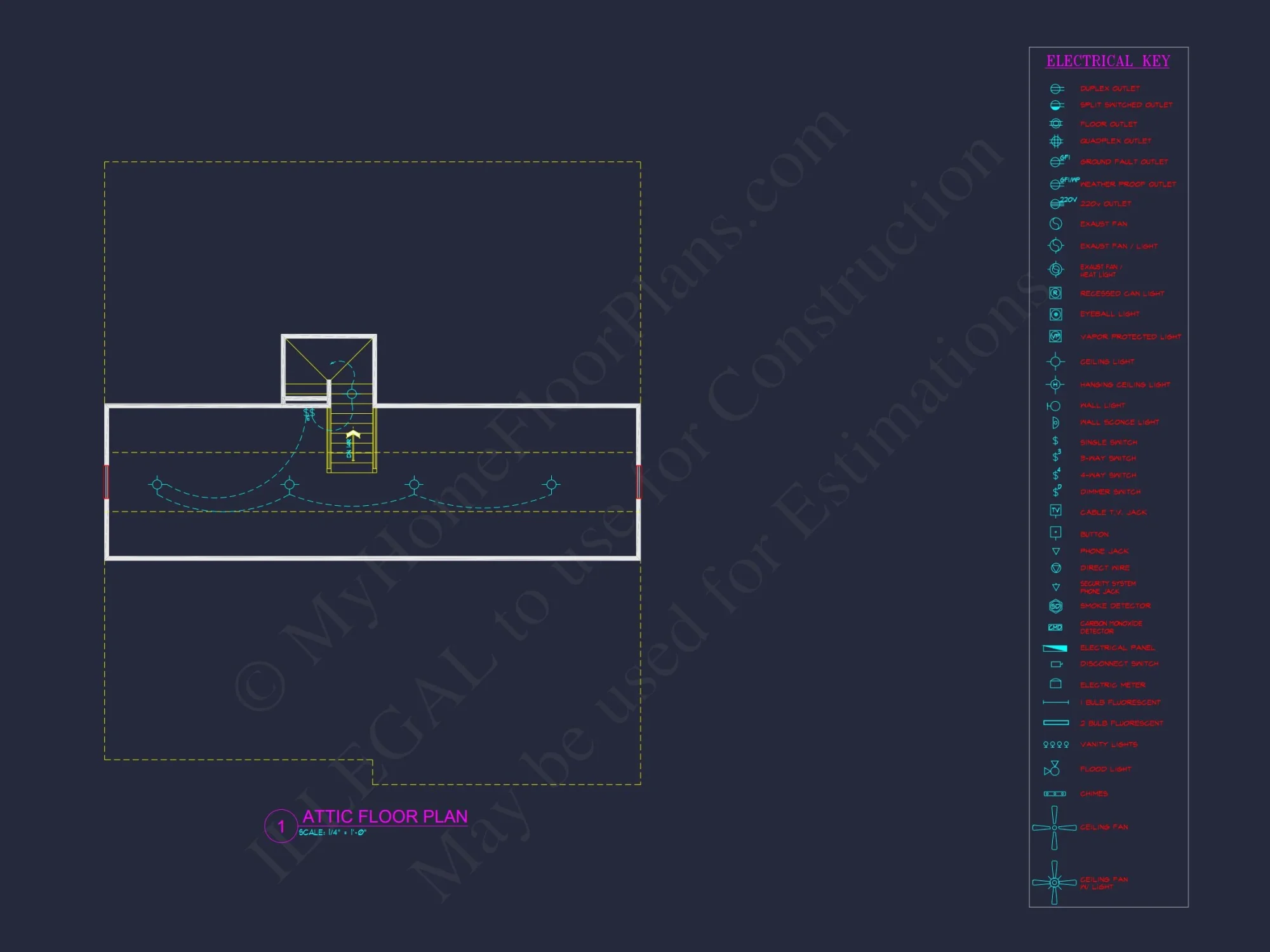 Modern house Plan with 4 Bedrooms, CAD Designs & Blueprint