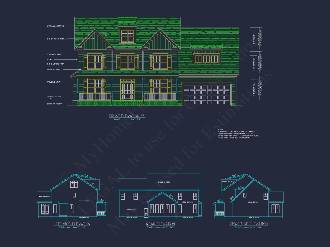 house Design Blueprint with Floor Plans and Architectural CAD