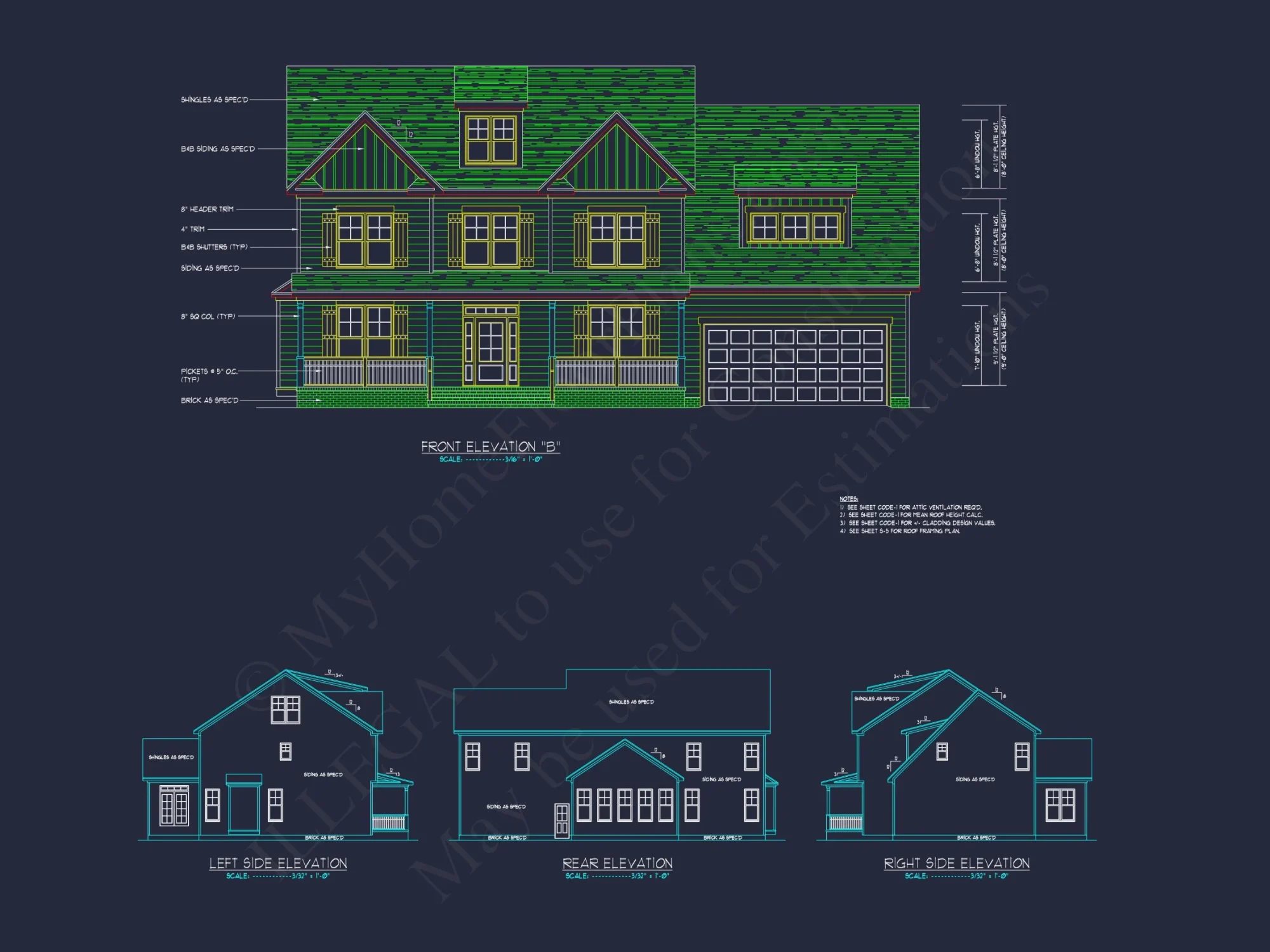 house Design Blueprint with Floor Plans and Architectural CAD