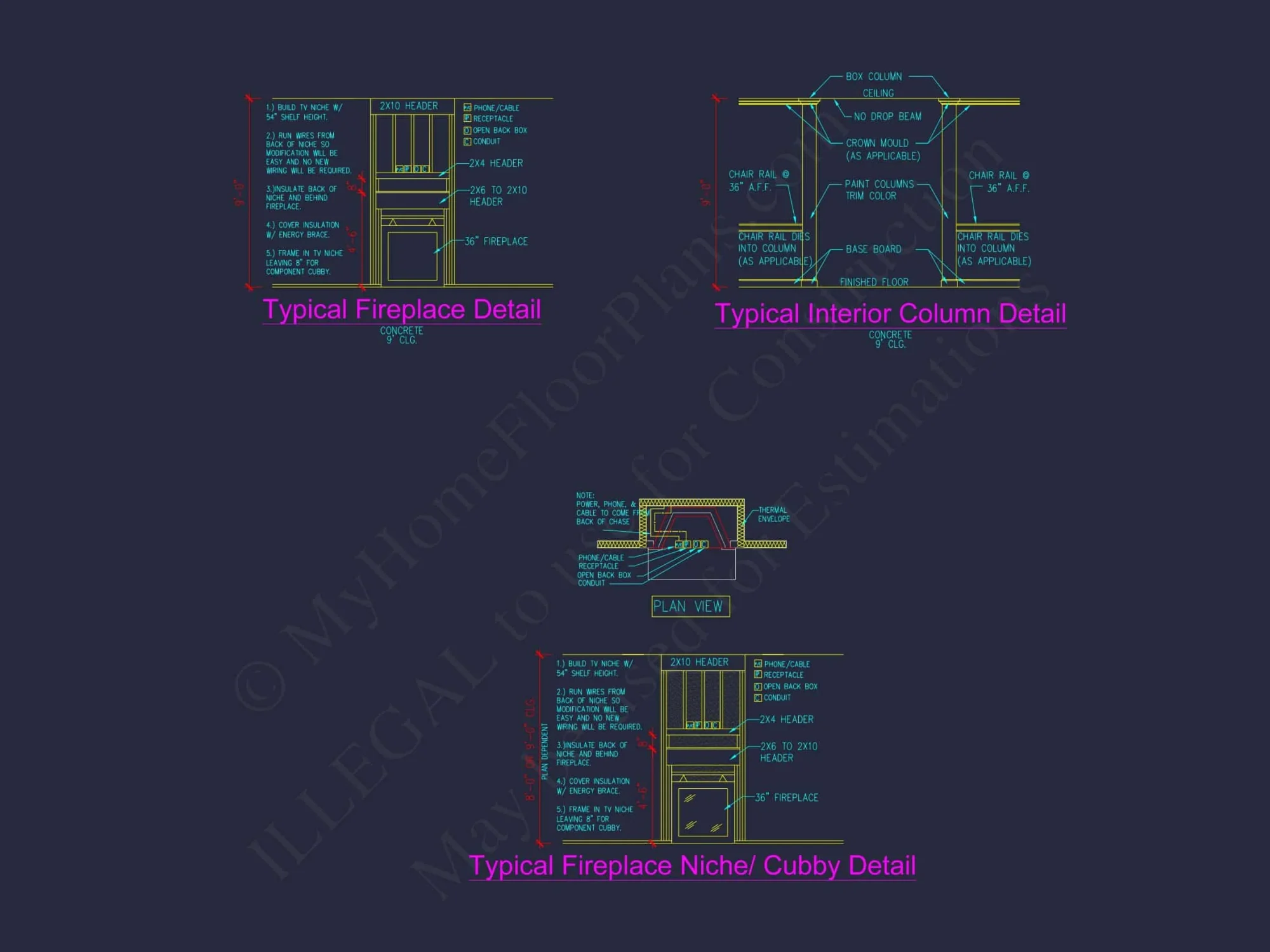 Traditional Craftsman house Plan - CAD Floor Plan & Designs