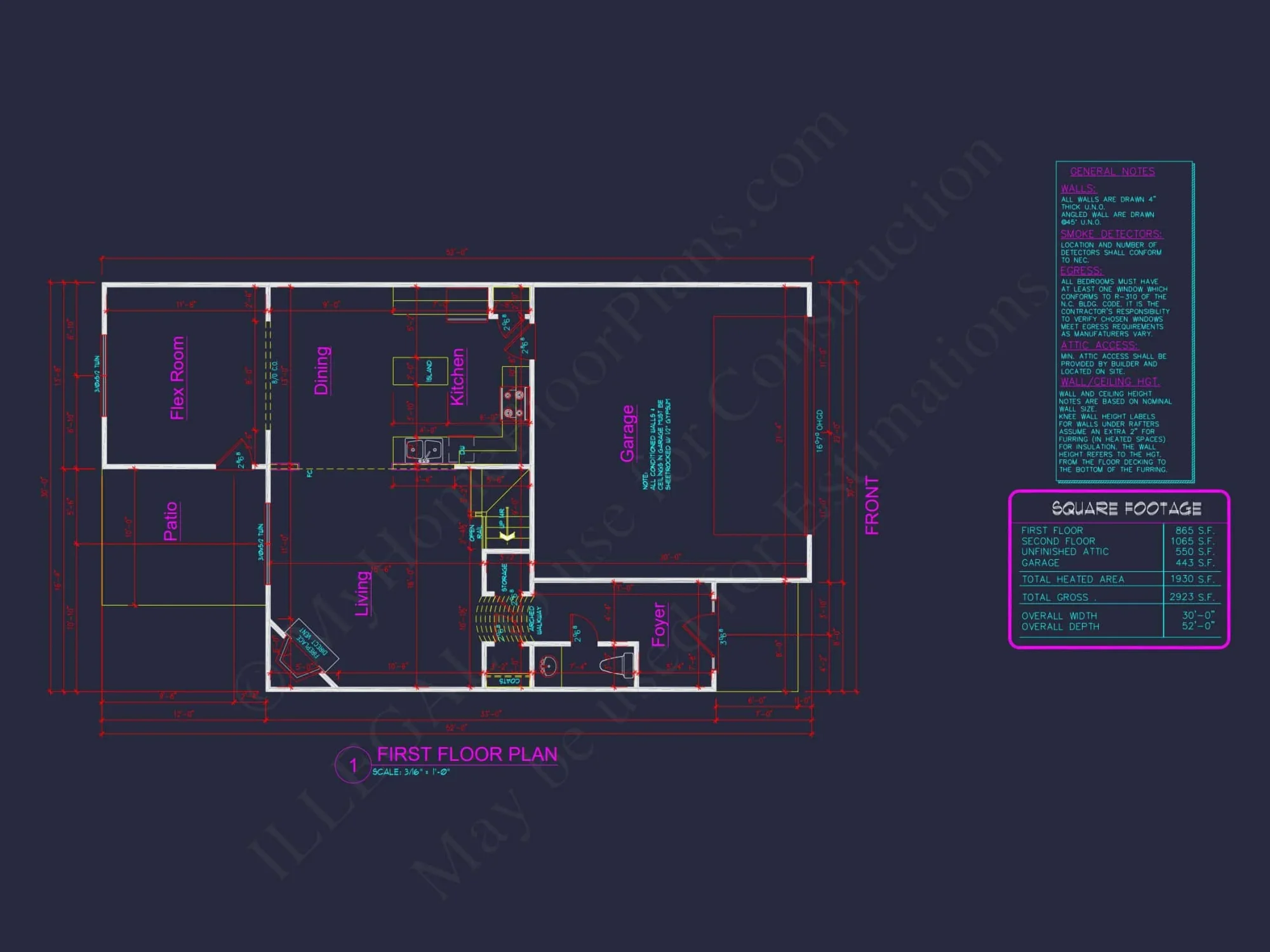 Traditional Craftsman house Plan - CAD Floor Plan & Designs