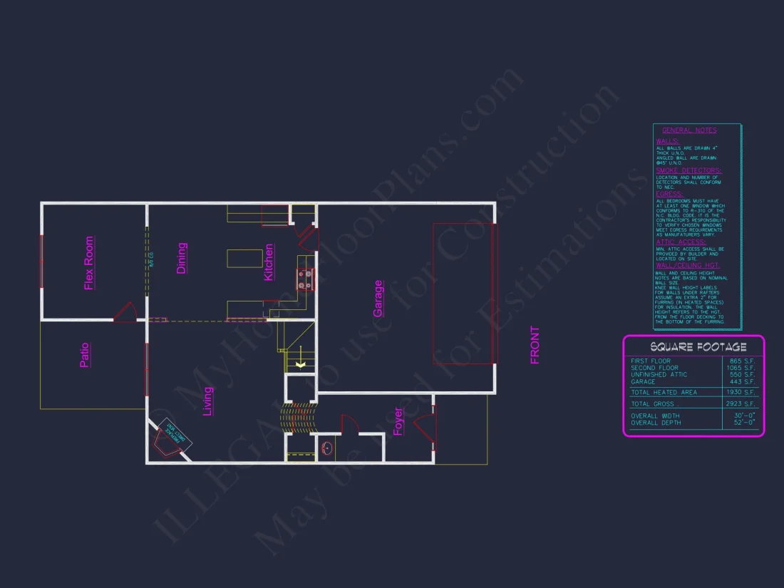 Traditional Craftsman house Plan - CAD Floor Plan & Designs